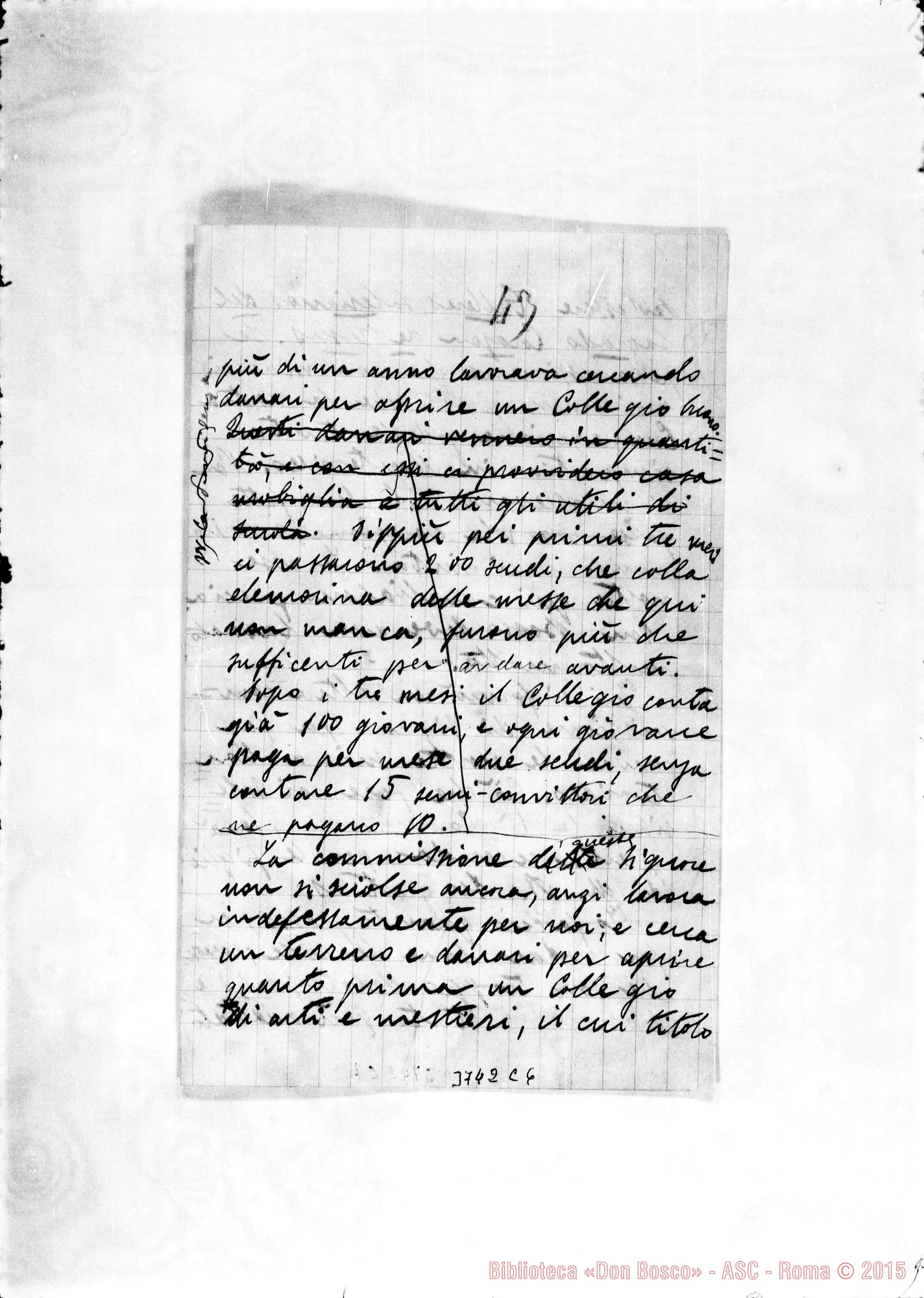 Fotogramma C 6 — « « Montevideo, 14-04-1889 Autogr. Rua