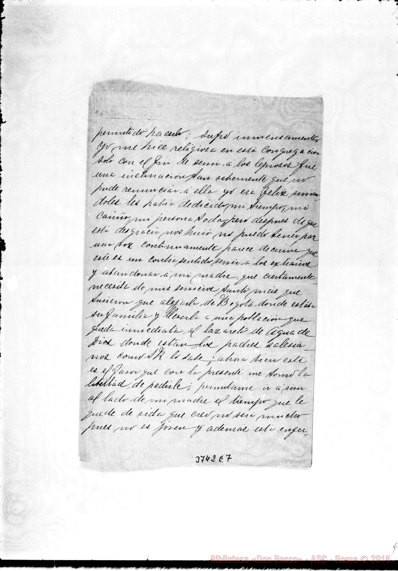 Fotogramma E 7 — Gamba Mercedes, FMA Contratación, 8-09-1906 Autogr. Rua