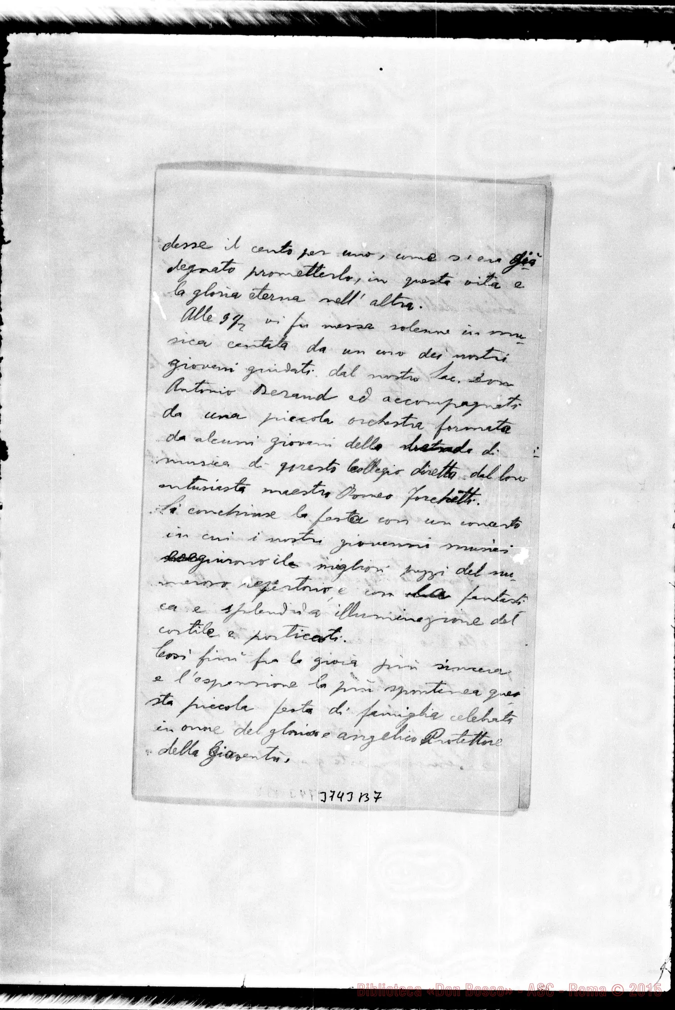 Fotogramma B 7 — « « Concepción, 26-06-1894 Autogr. Rua