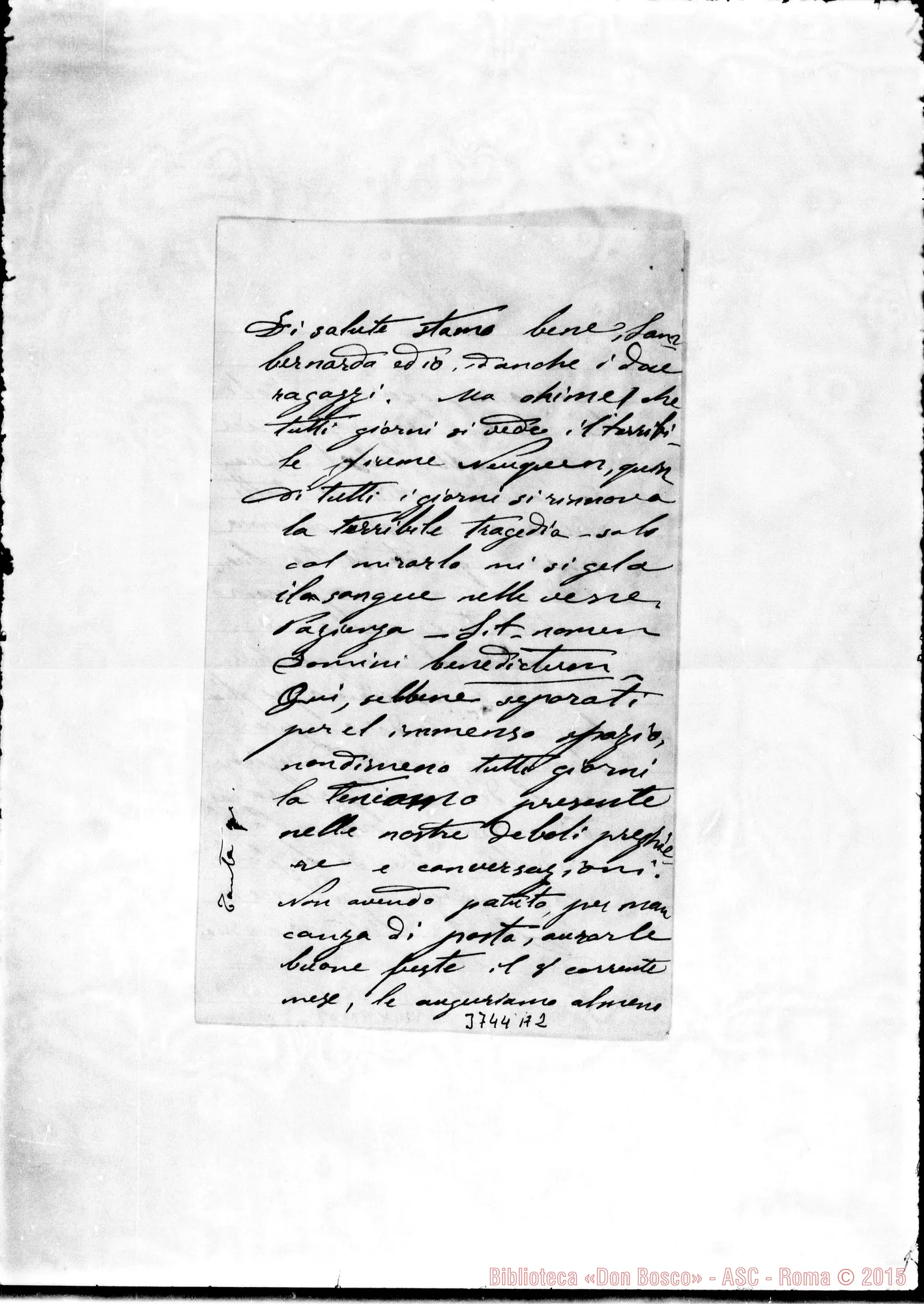 Fotogramma A 2 — « « Chos-Malal, 8-05-1897 Autogr. Rua