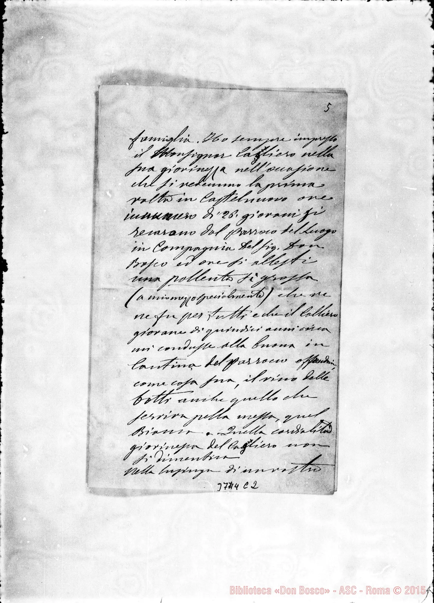 Fotogramma C 2 — Germano Giovanni, notaio Biella, 29-12-1887 Autogr. Rua