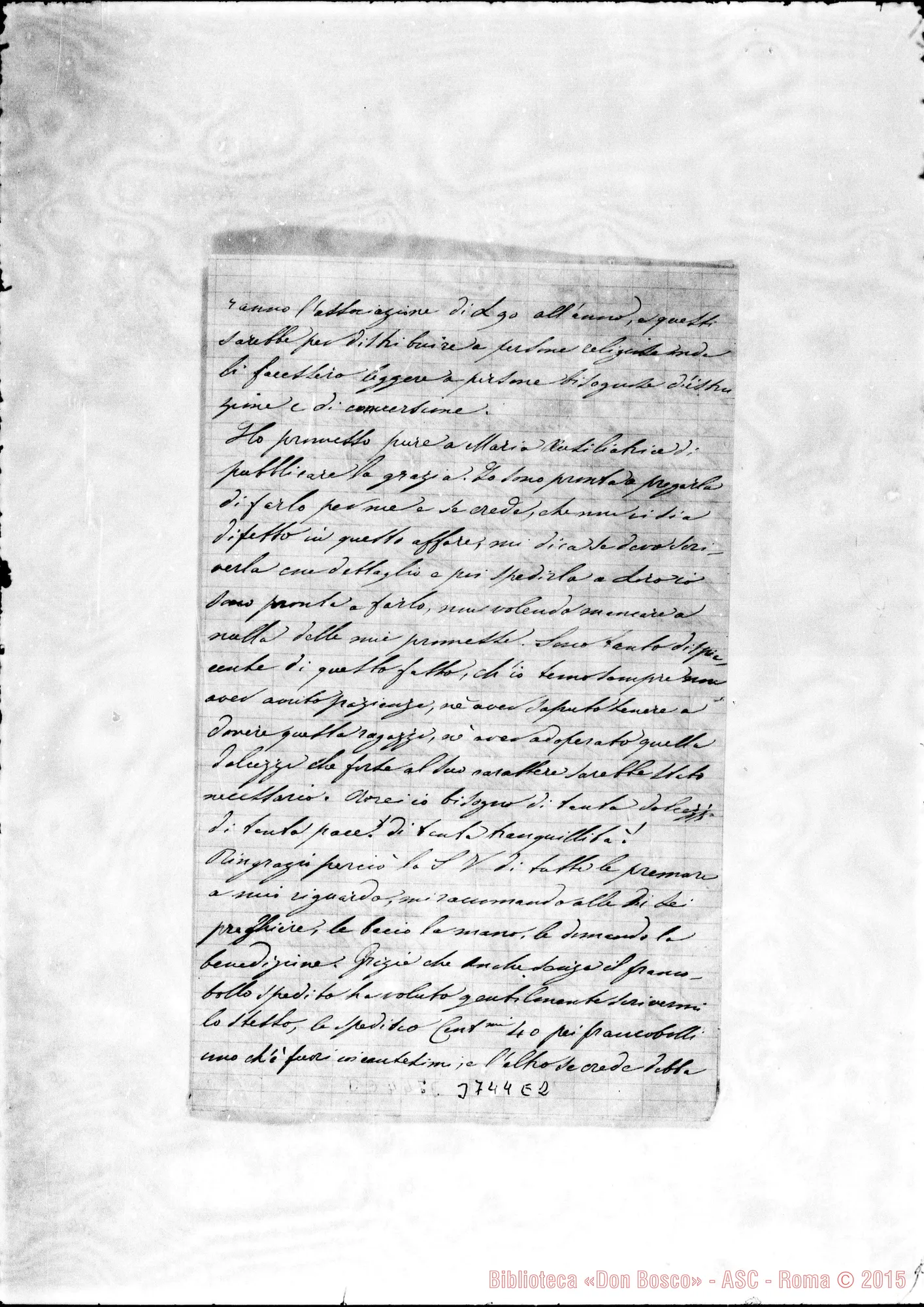 Fotogramma E 2 — Ghezzo Elena Venezia, 3-07-1883 Autogr. Rua