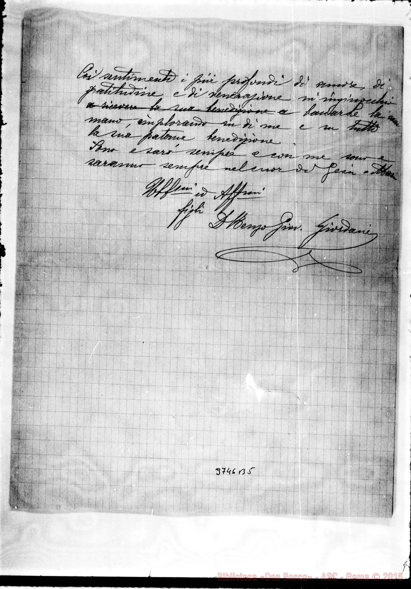 Fotogramma B 5 — Giordano Lorenzo, Pr. Ap. Sao Paulo, 20-09-1890