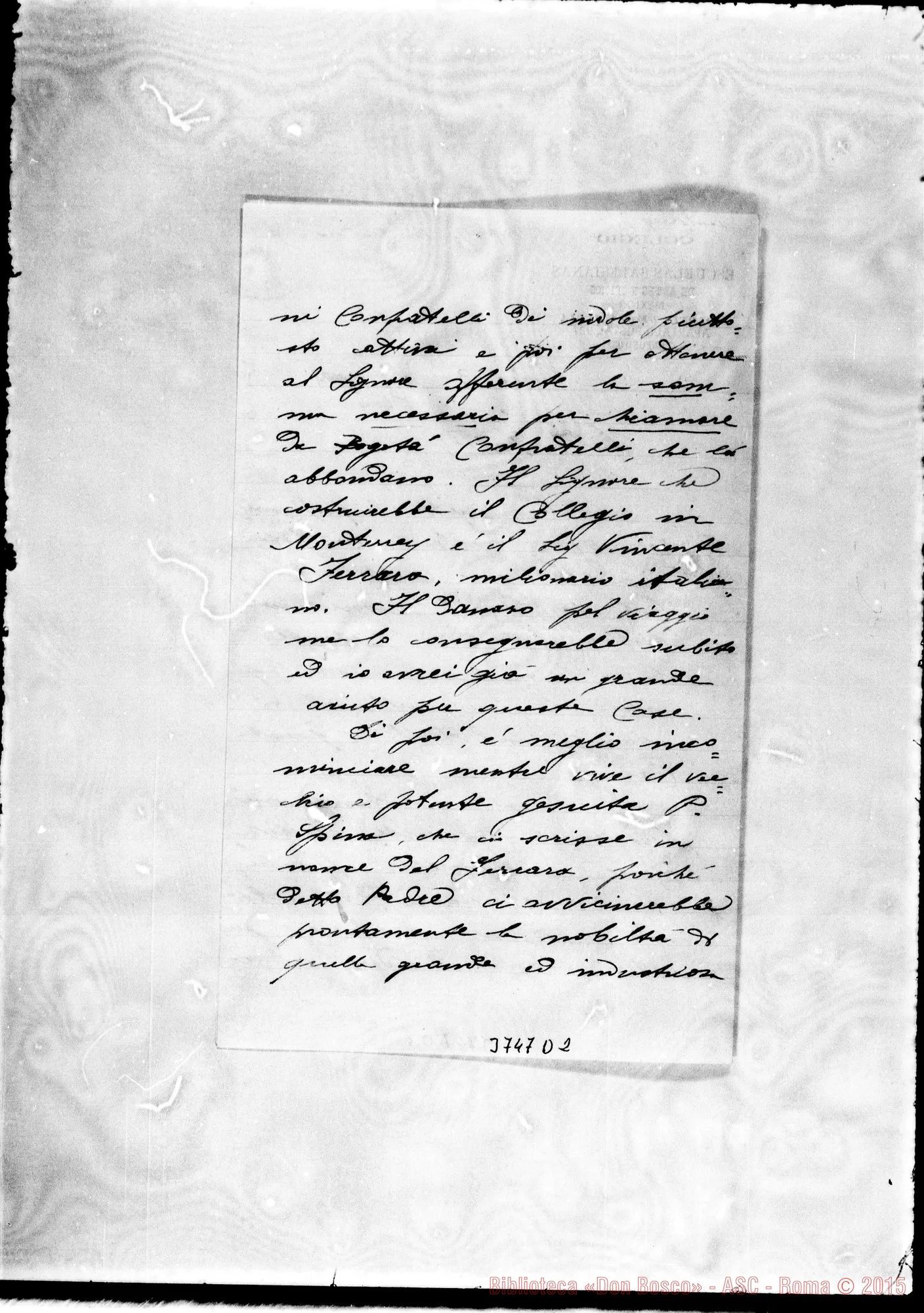 Fotogramma D 2 — Grandis Luigi, SDB México, 3-03-1902