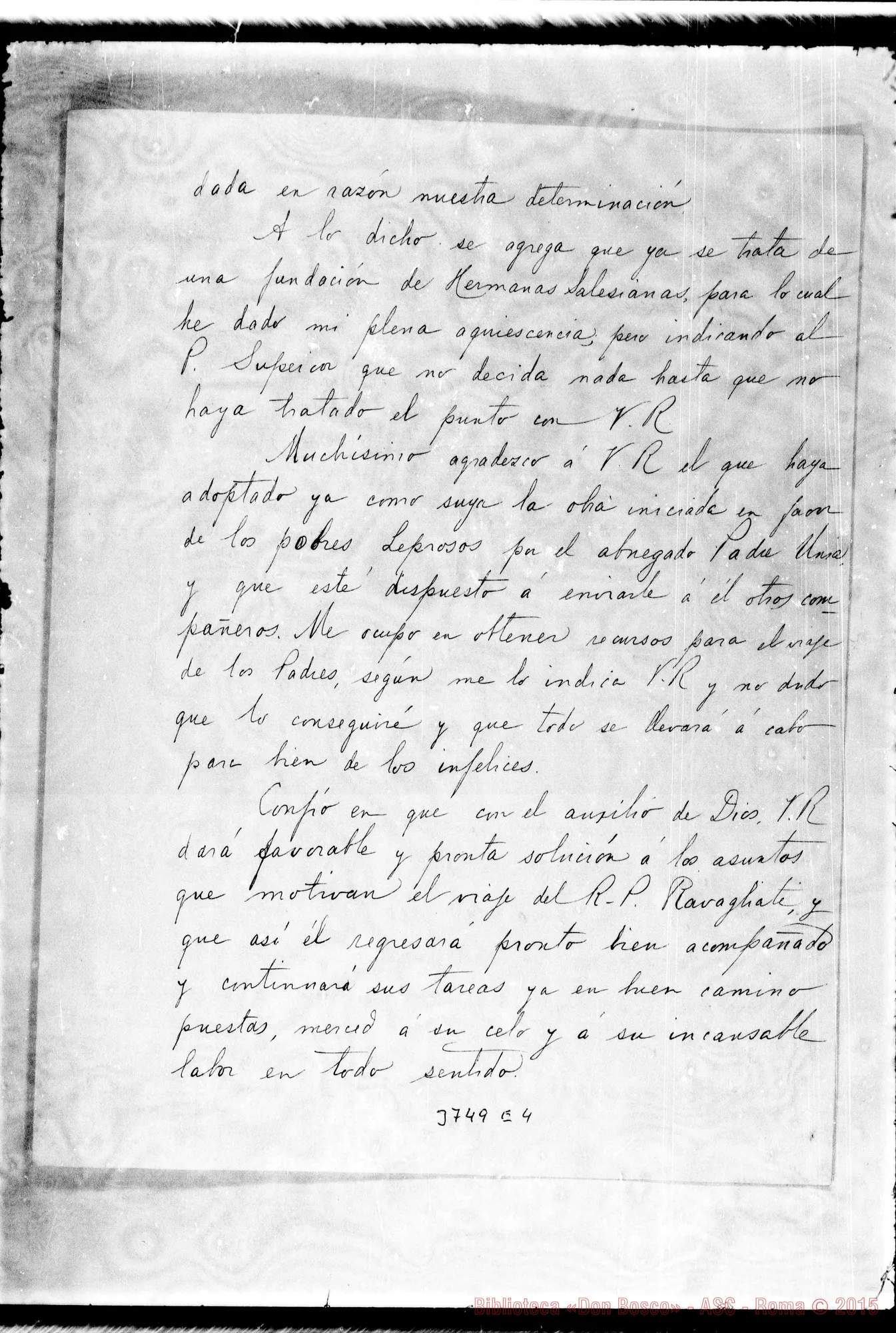 Fotogramma E 4 — Herrera Restrepo, arciv. di Bogotá, 23-07-1892 Autogr. Rua