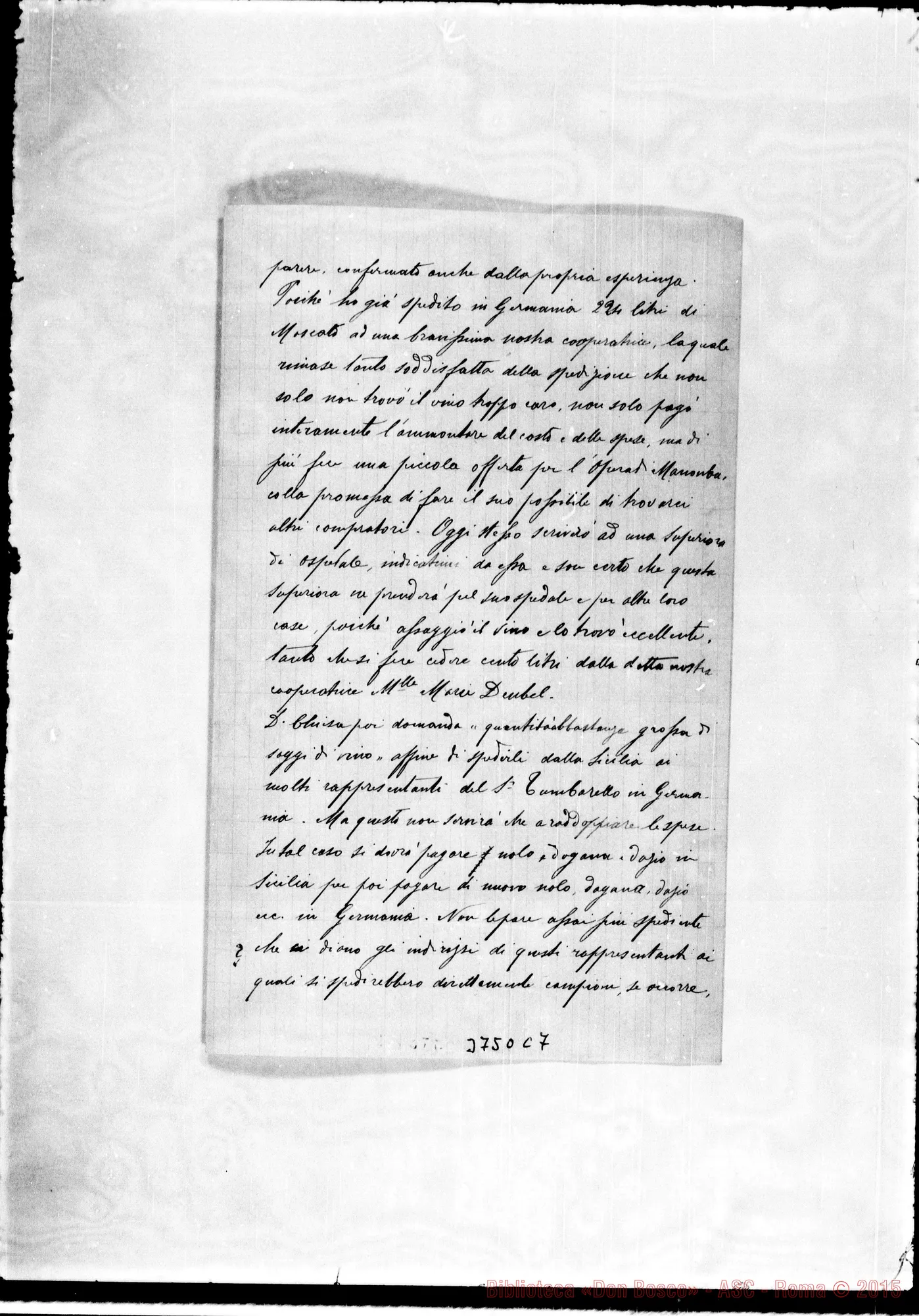 Fotogramma C 7 — « « La Marsa, 14-07-1897 Autogr. Rua