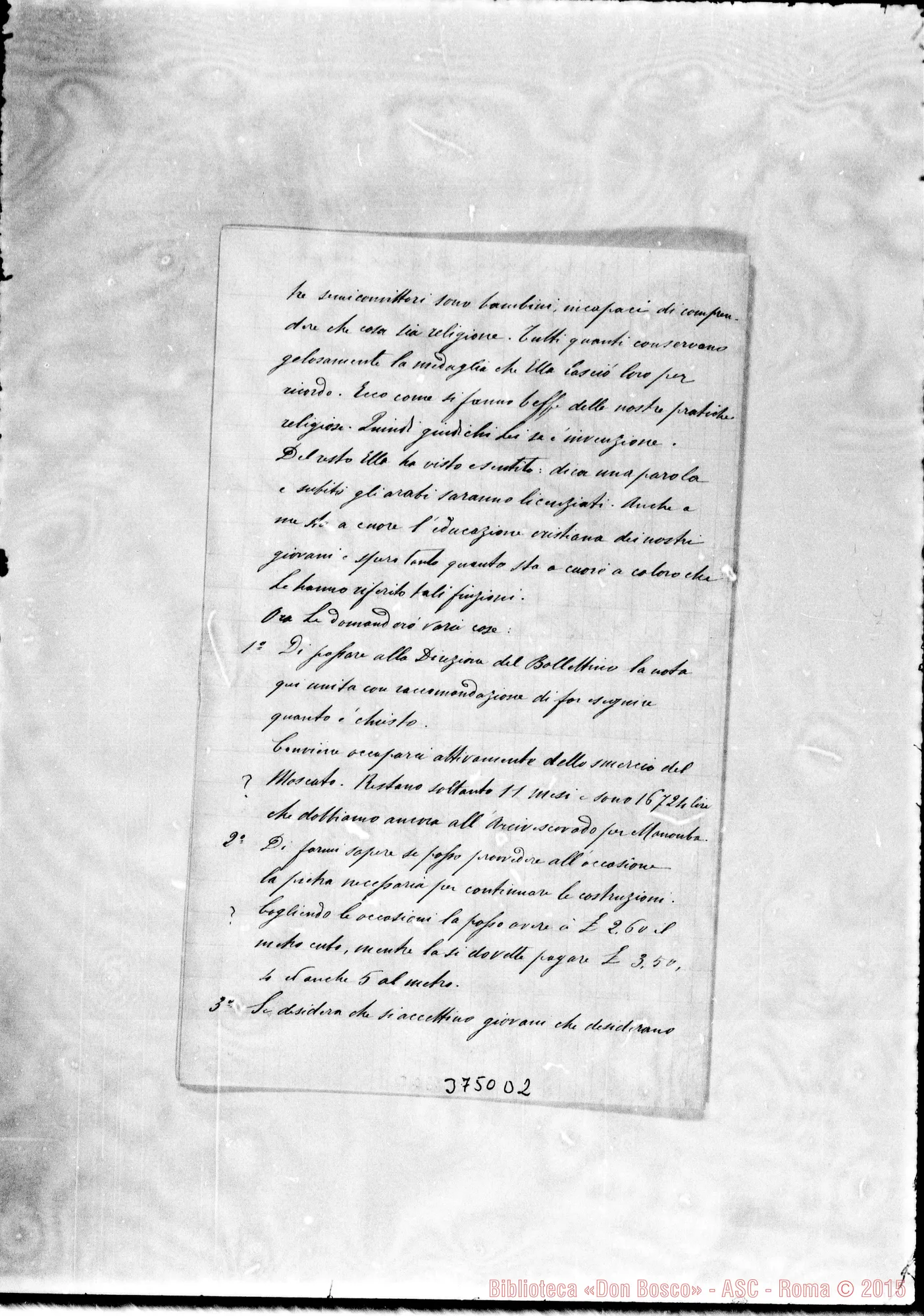 Fotogramma D 2 — « « La Marsa, 1-06-1900 Autogr. Rua
