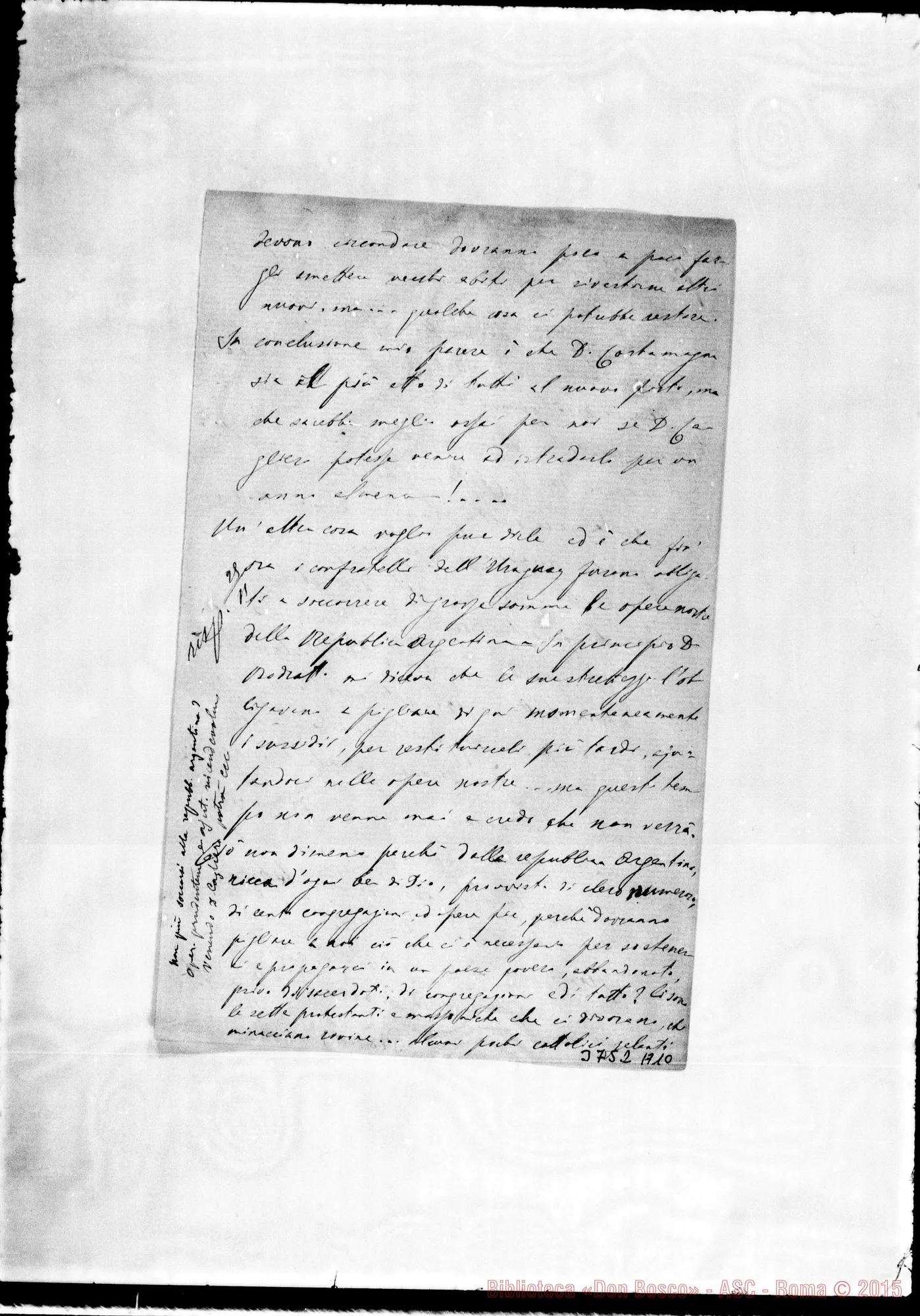 Fotogramma A 10 — « « s.l., 15-10-1880 Autogr. Rua