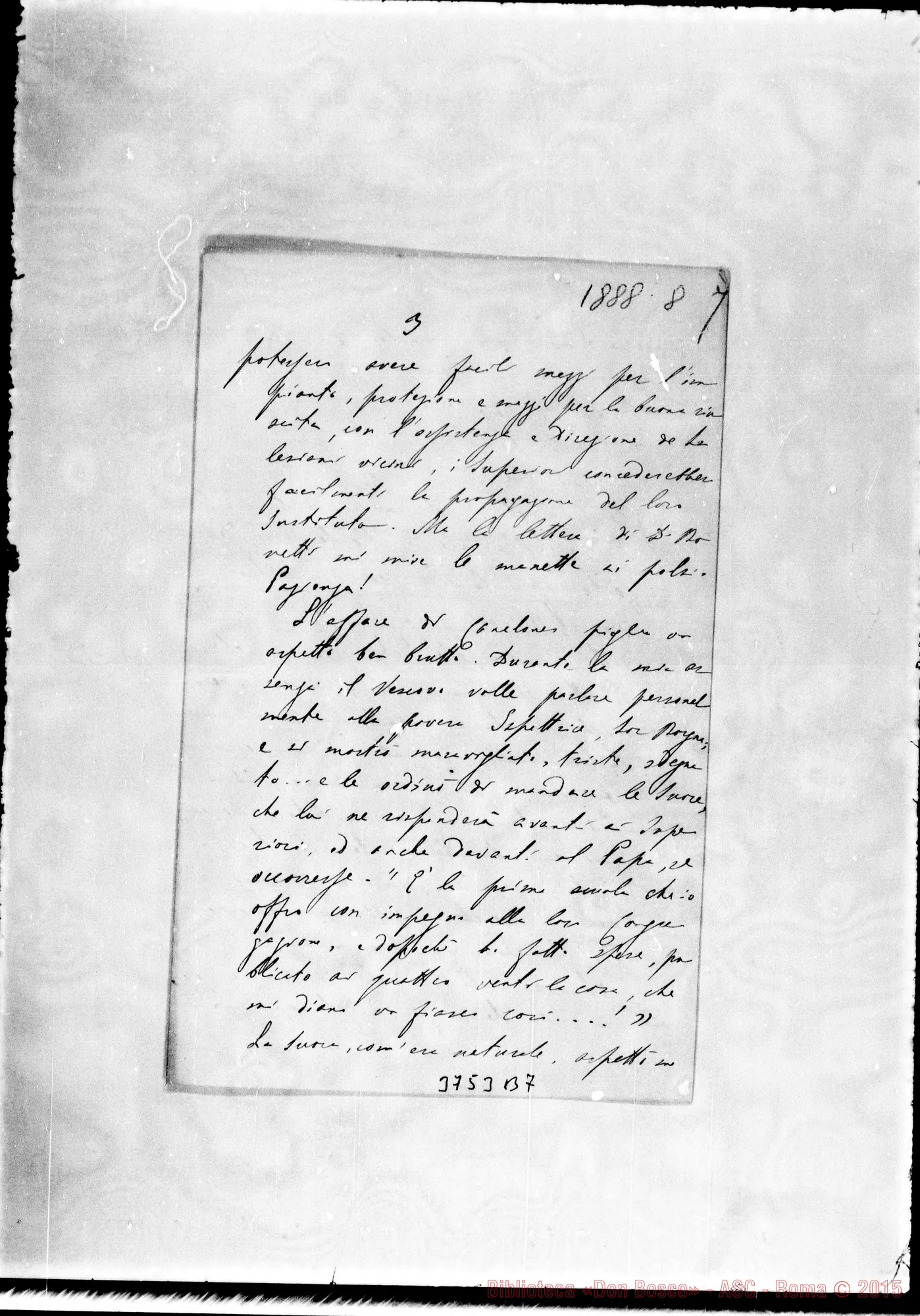 Fotogramma B 7 — « « Villa Colón, 7-08-1888 Autogr. Rua
