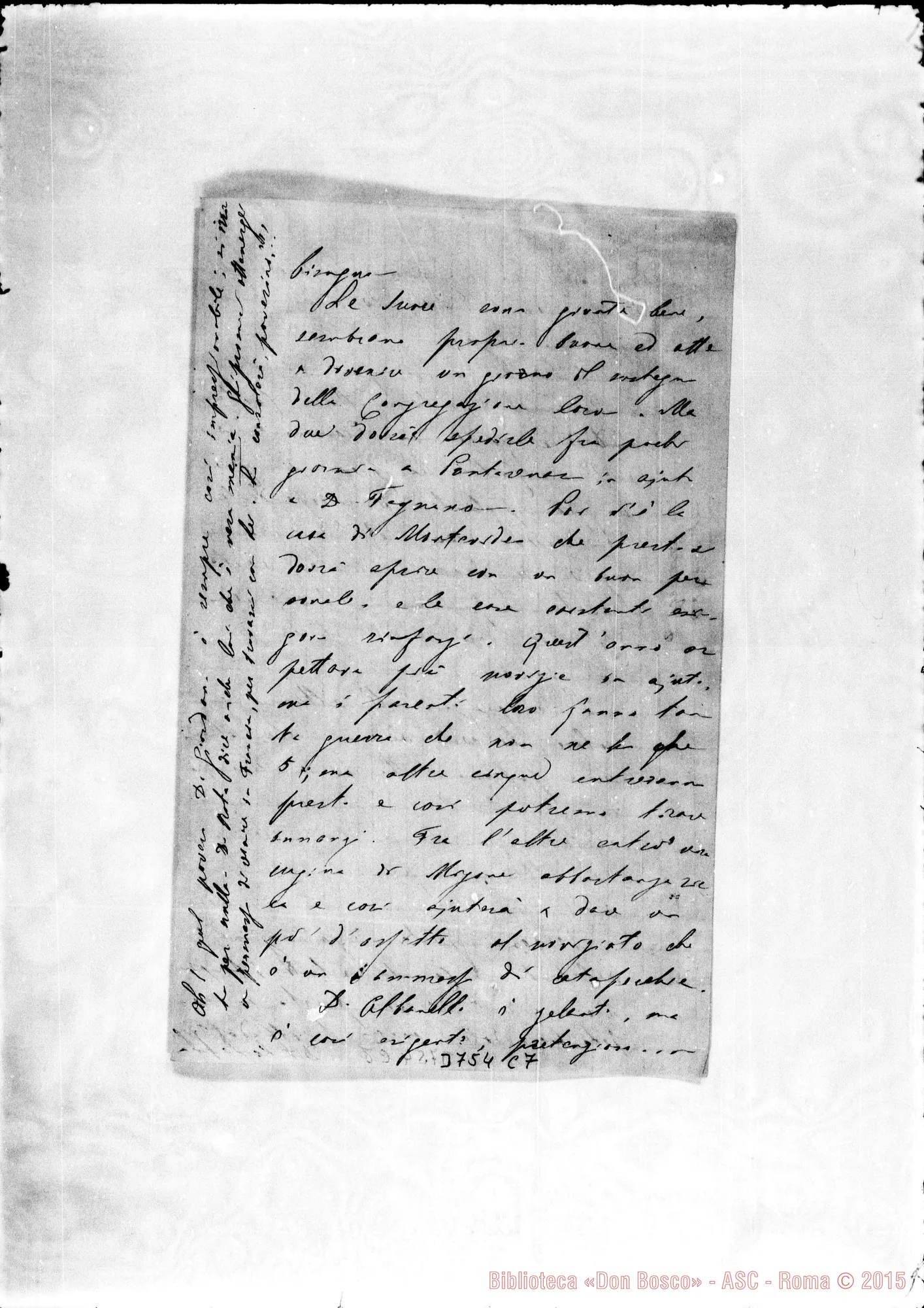 Fotogramma C 7 — « « s.l., 3-02-1890 Autogr. Rua