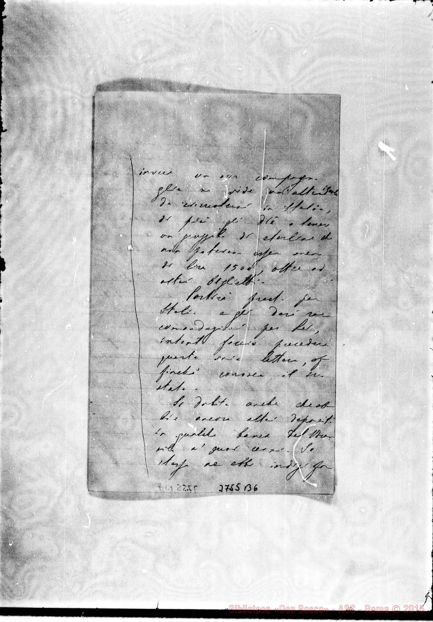 Fotogramma B 6 — « « ì s.l., 19-06-1893 Autogr. Rua