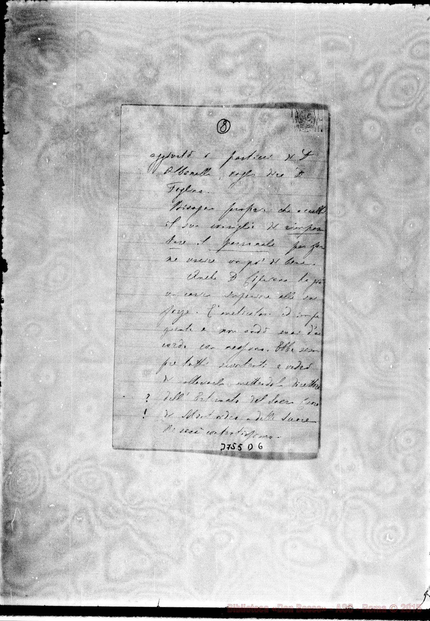 Fotogramma D 6 — « « Guarantiguetá, 2-12-1893 Autogr.Rua