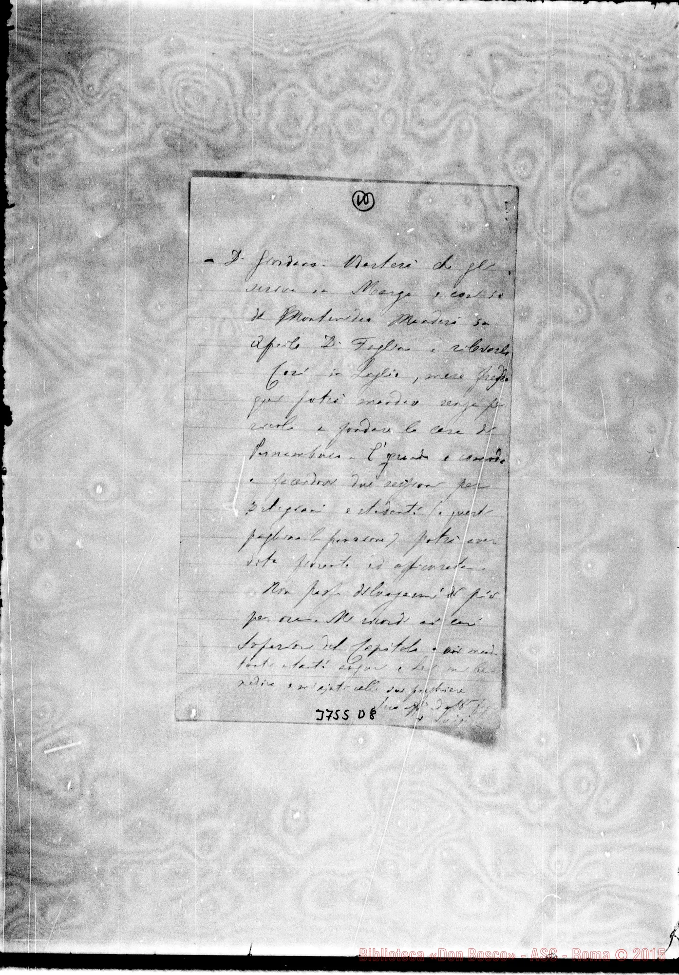 Fotogramma D 8 — « « Guarantiguetá, 2-12-1893 Autogr.Rua