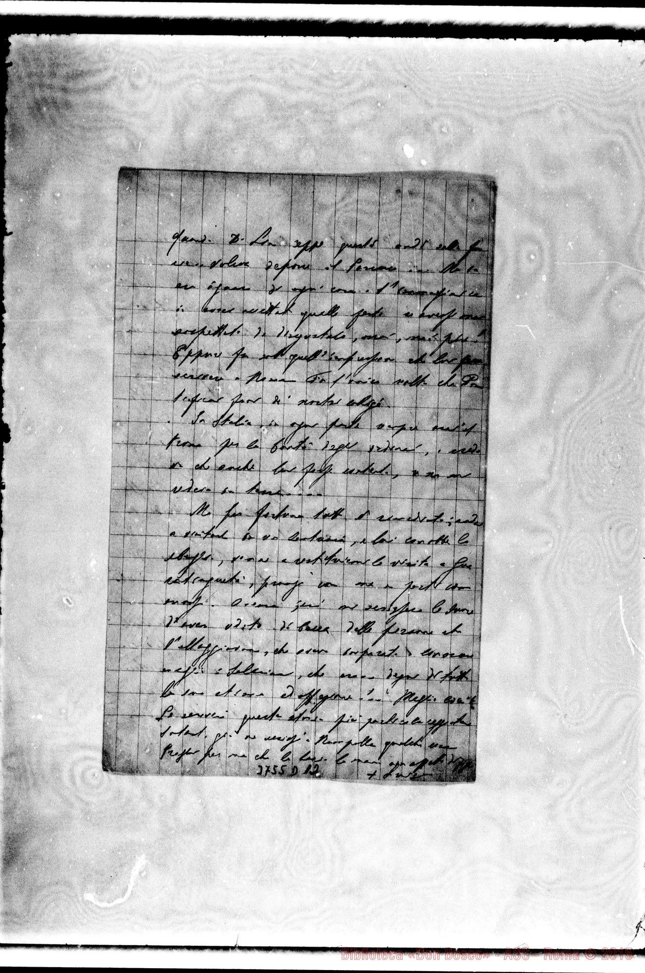 Fotogramma D 12 — « « s.l., 28-01-1894 Autogr. Rua