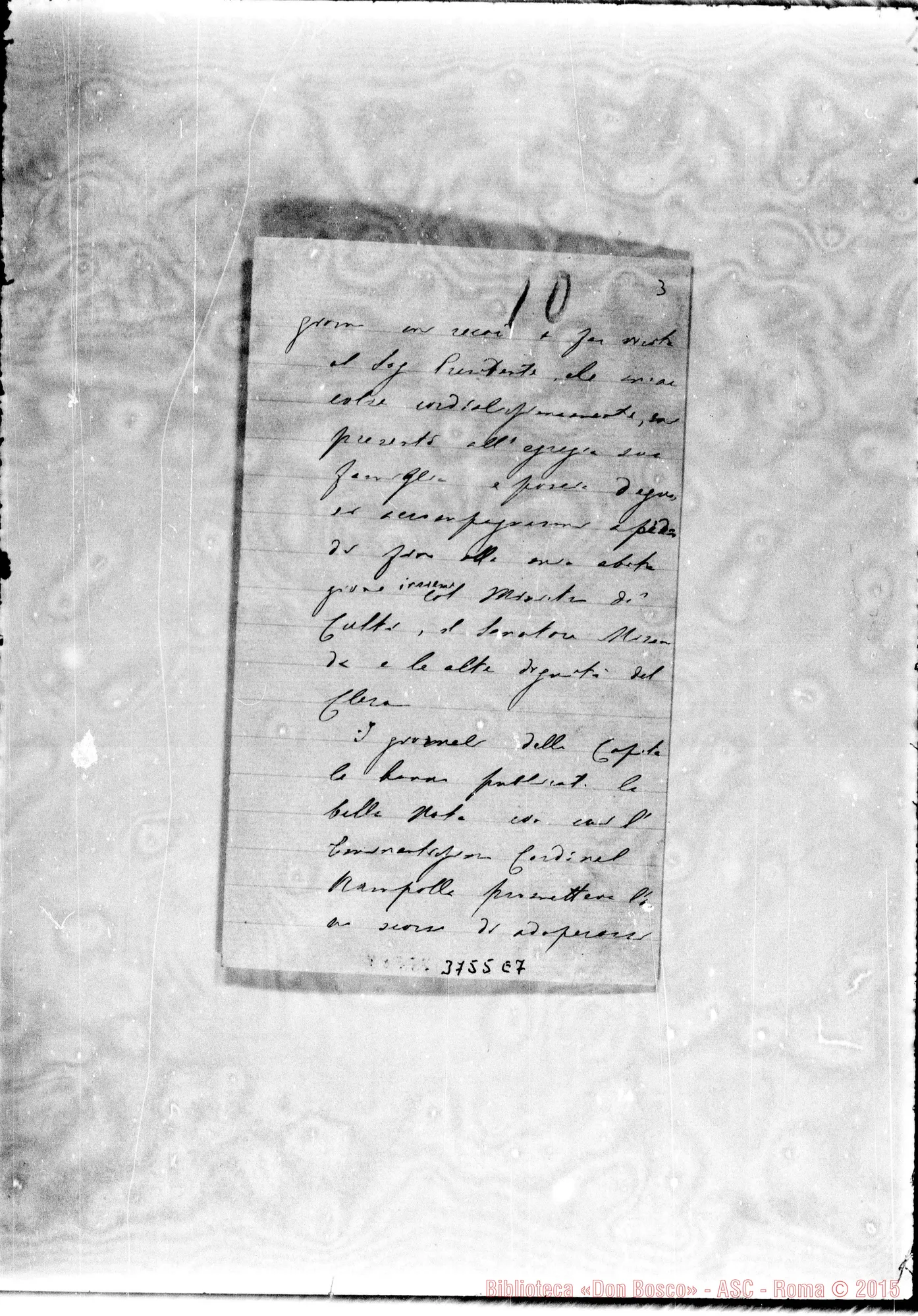 Fotogramma E 7 — « « Asunción, 19-05-1894 Autogr. Rua