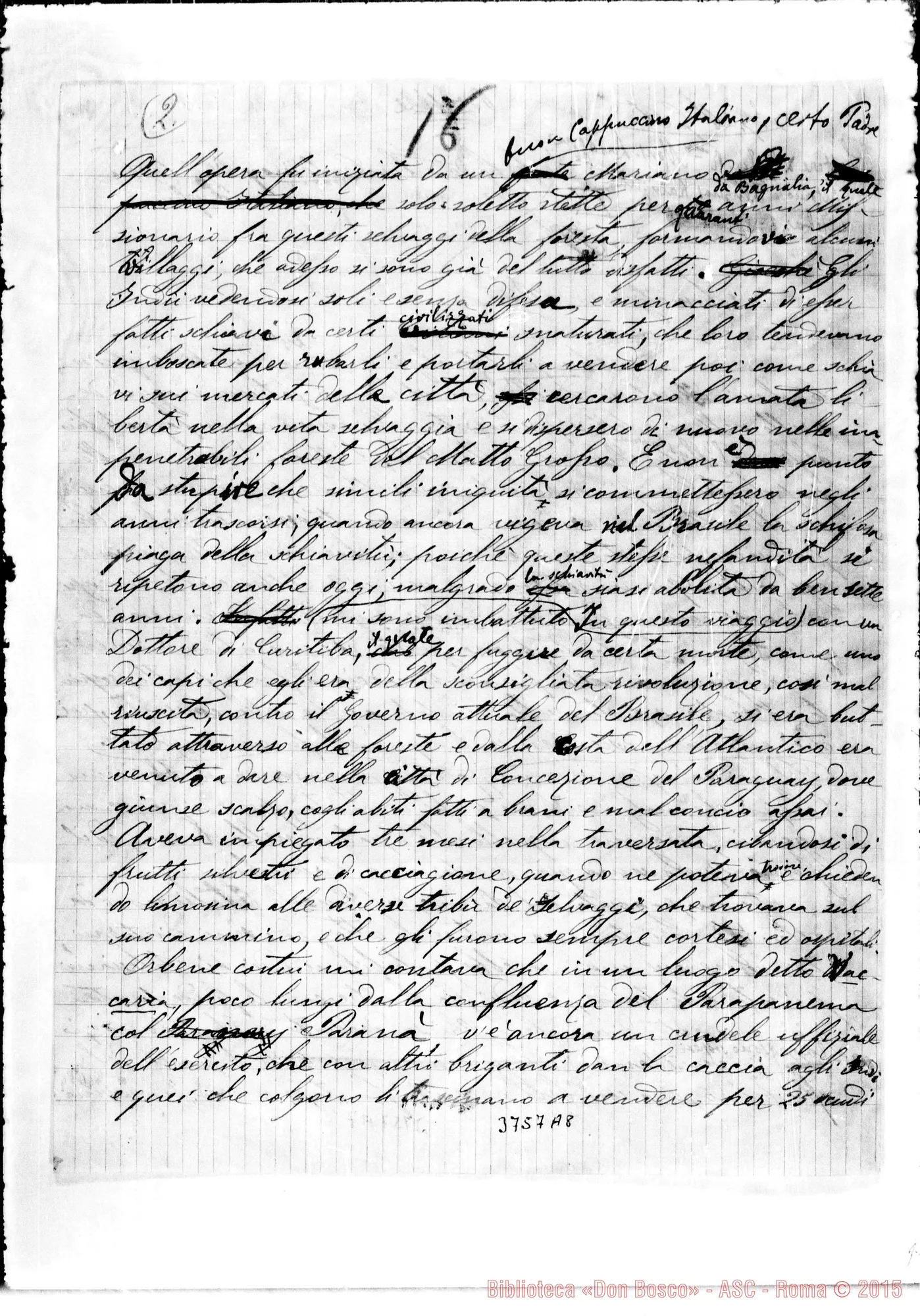 Fotogramma A 8 — « « Dal «Centauro», 31-07-1894