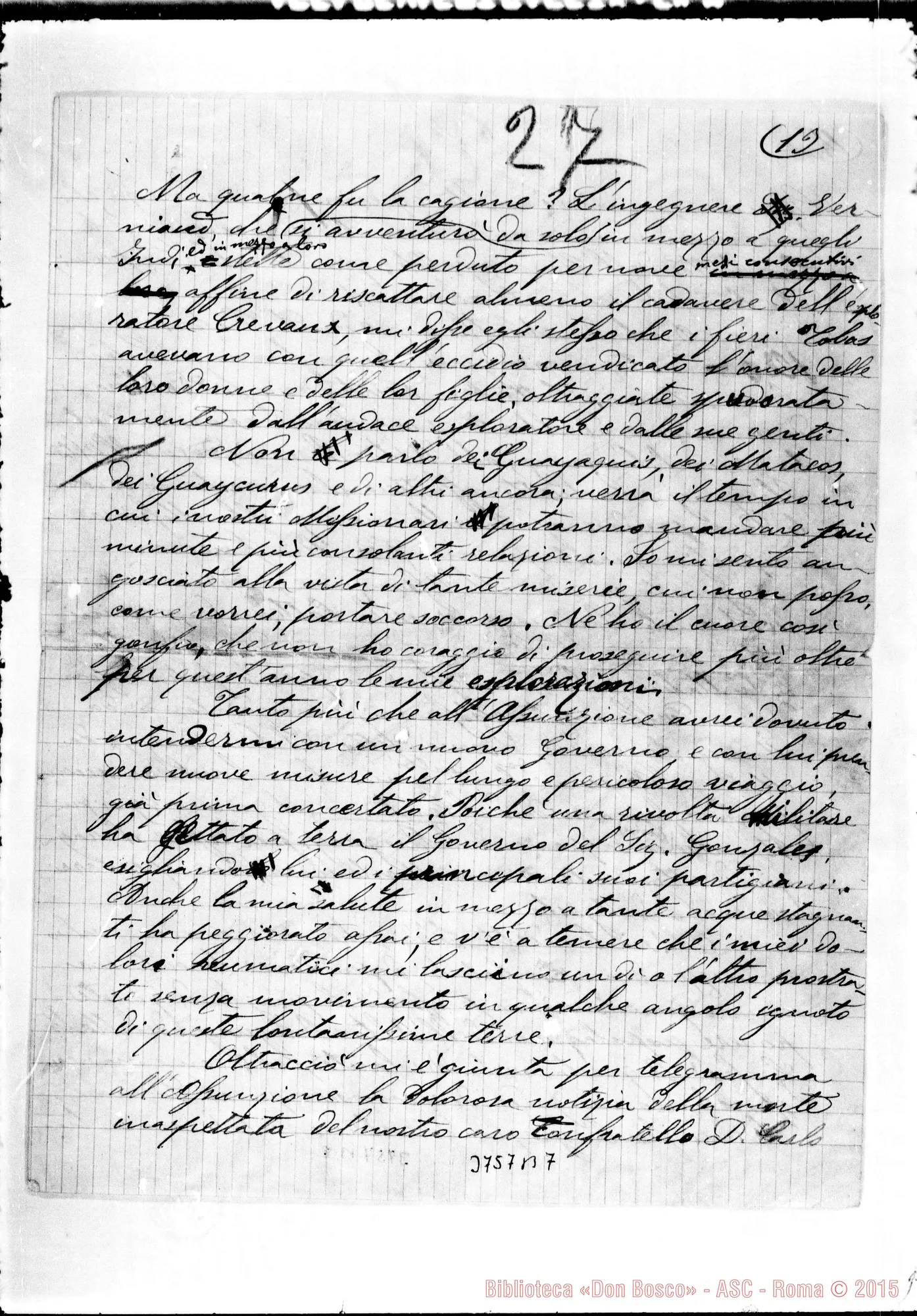 Fotogramma B 7 — « « Dal «Centauro», 31-07-1894