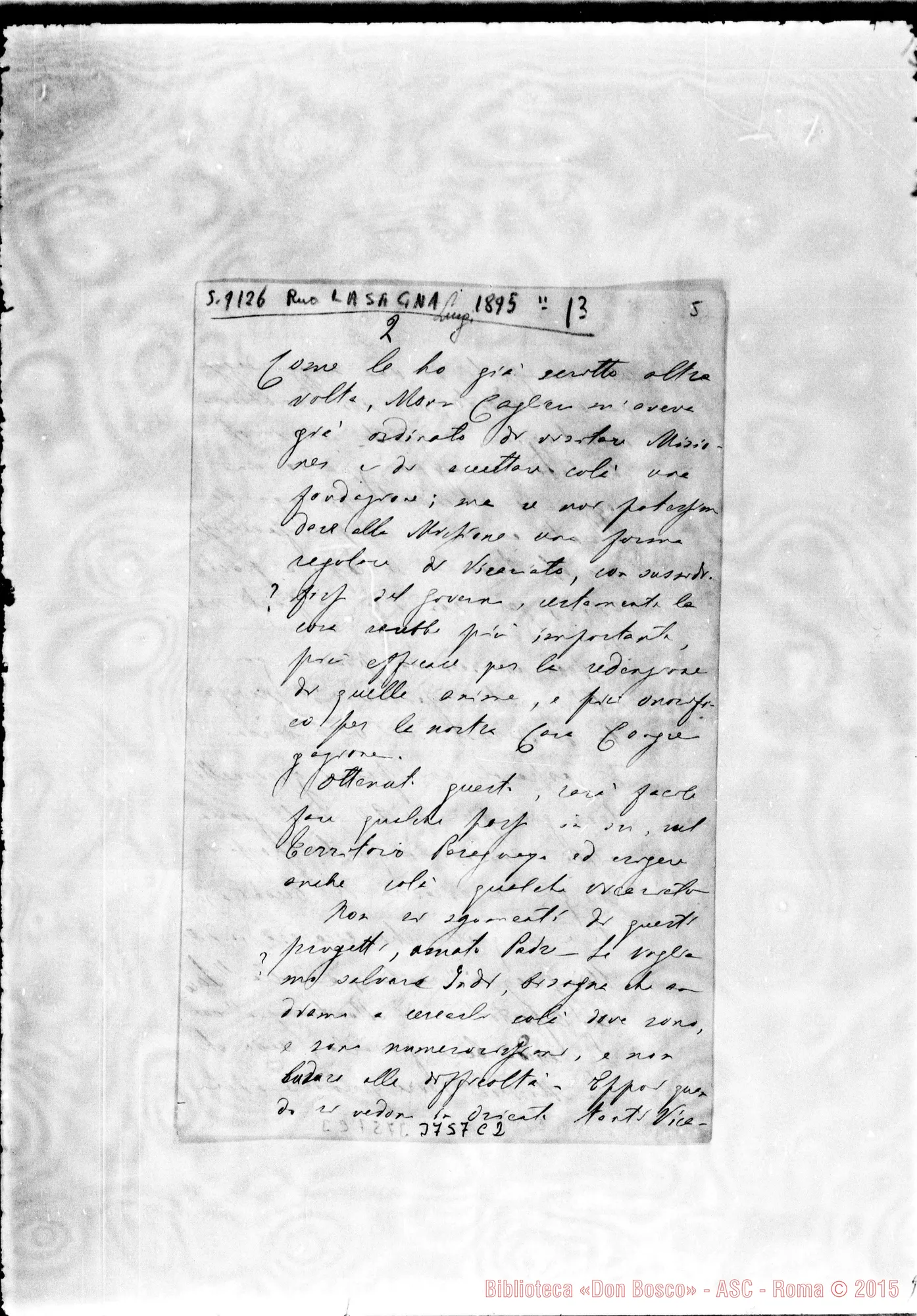 Fotogramma C 2 — « « Buenos Aires, 13-02-1895