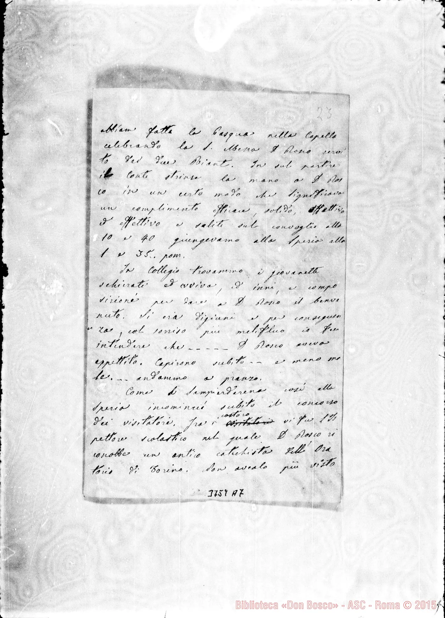 Fotogramma A 7 — « « « La Spezia, 10-04-1884 Contrascrizione