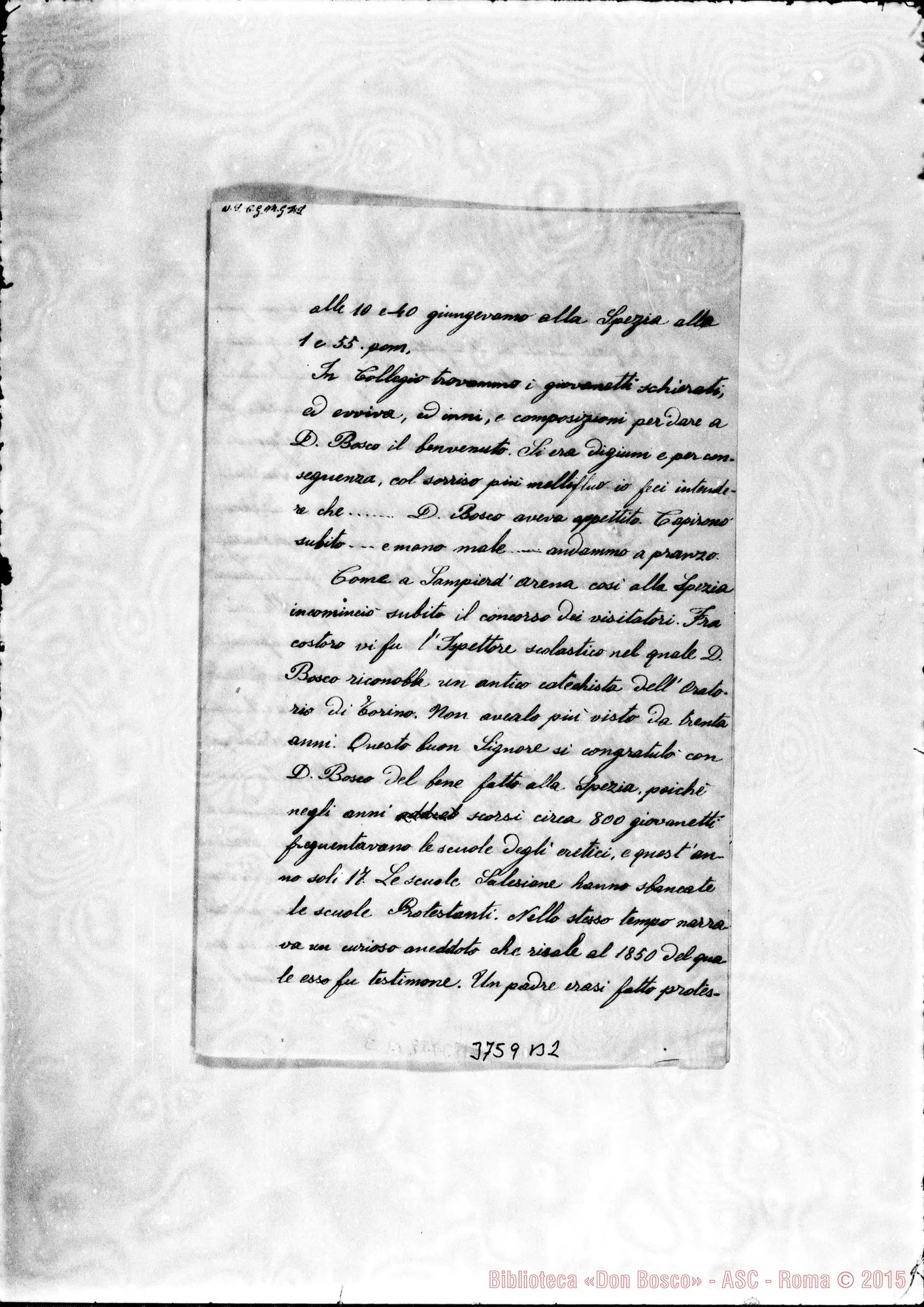 Fotogramma B 2 — « « « La Spezia, 10-04-1884 Contrascrizione