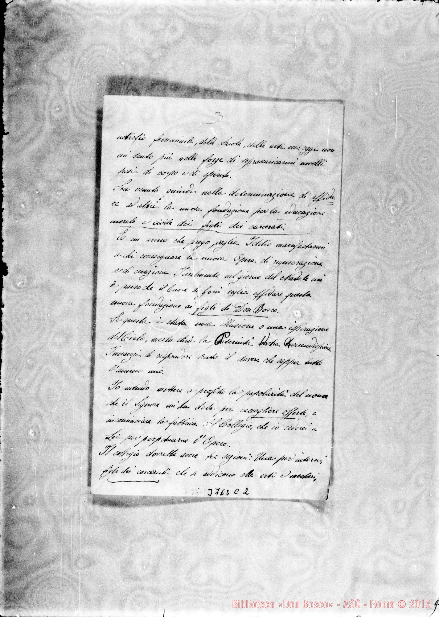 Fotogramma C 2 — « « Valle di Pompei, 1-01-1892 Autogr. Rua