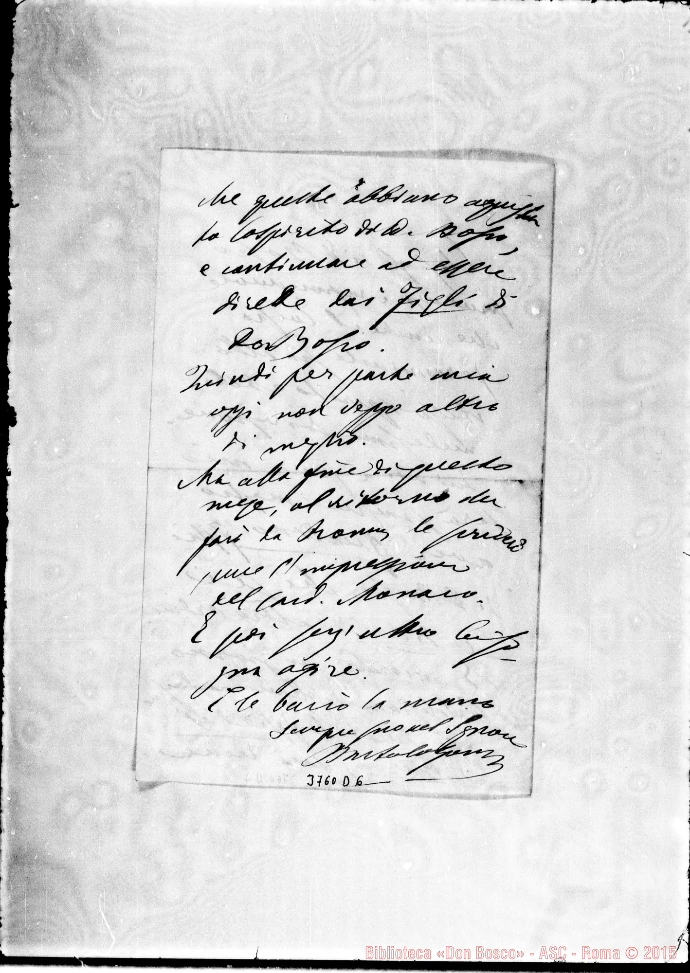 Fotogramma D 6 — « « Valle di Pompei, 4-03-1892 Autogr. Rua
