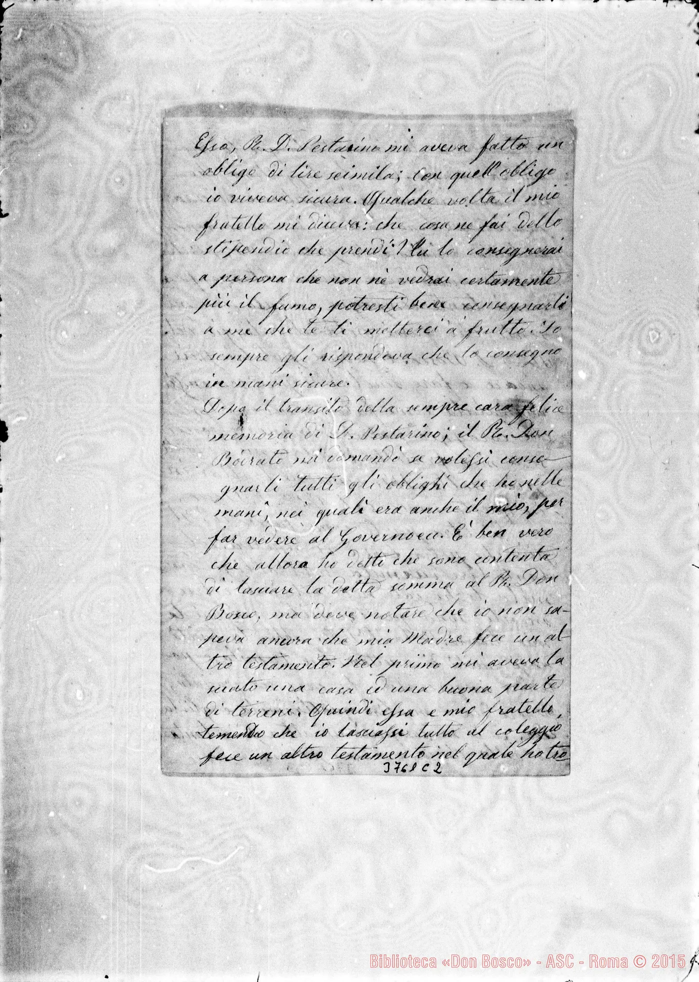Fotogramma C 2 — « « Lerma, 22-11-1878 Autogr. Rua