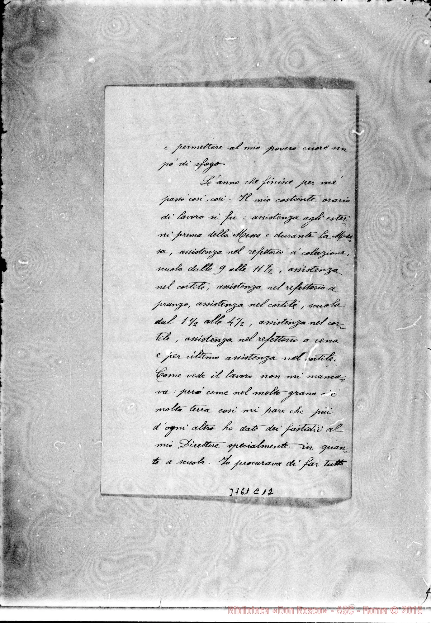 Fotogramma C 12 — « « Caracas, 8-09-1899 Autogr. Rua