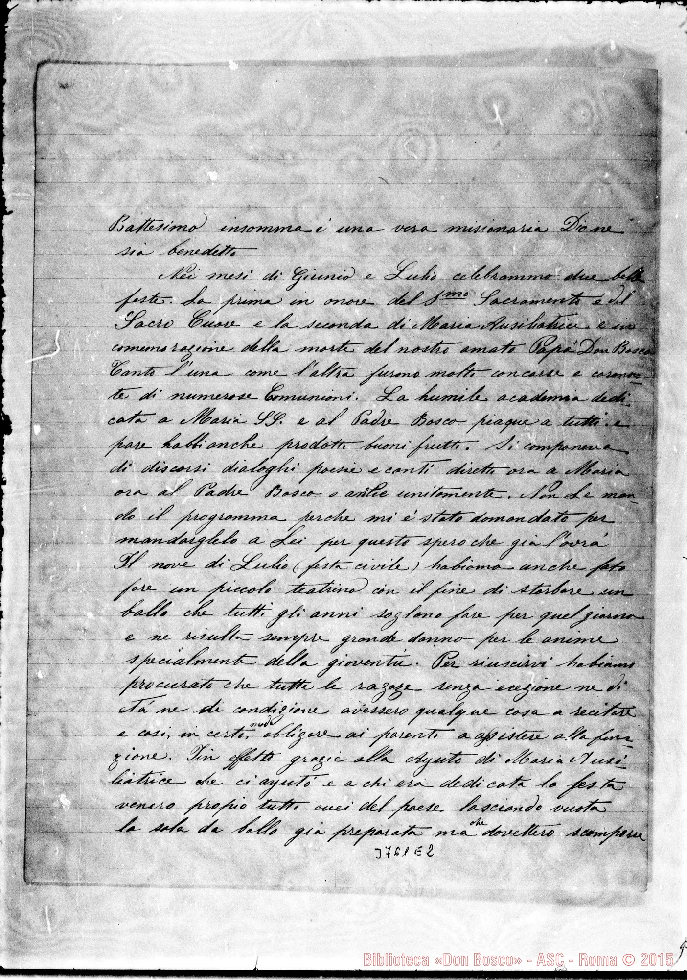 Fotogramma E 2 — Maddalena Maria, FMA Pringles, 29-08-1892 Autogr. Rua