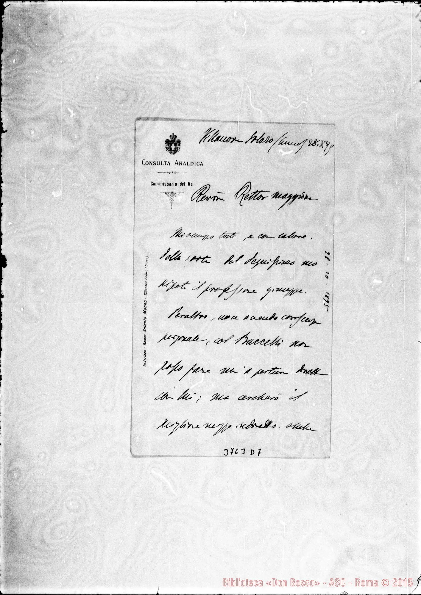 Fotogramma D 7 — « « Villanova, 28-10-1895