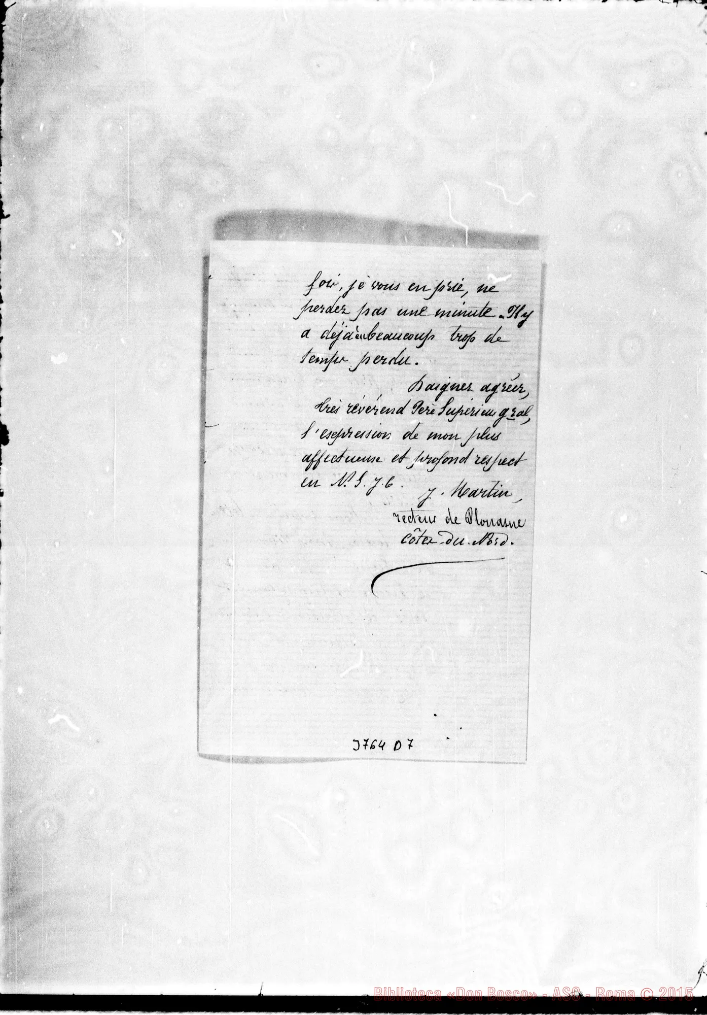 Fotogramma D 7 — Martini. Plouasne, 25-11-1890 Autogr. Rua