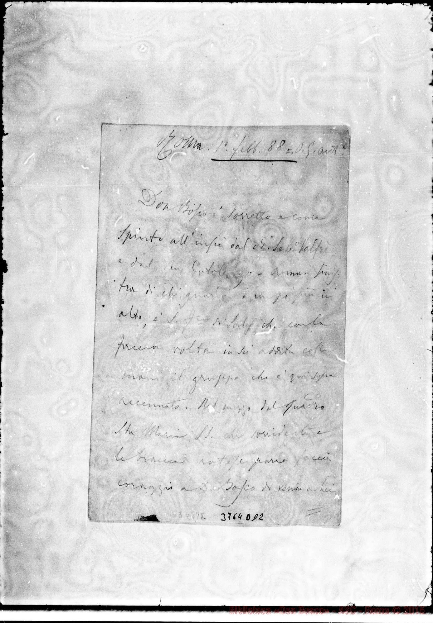 Fotogramma D 12 — « « Roma, 1-02-1888