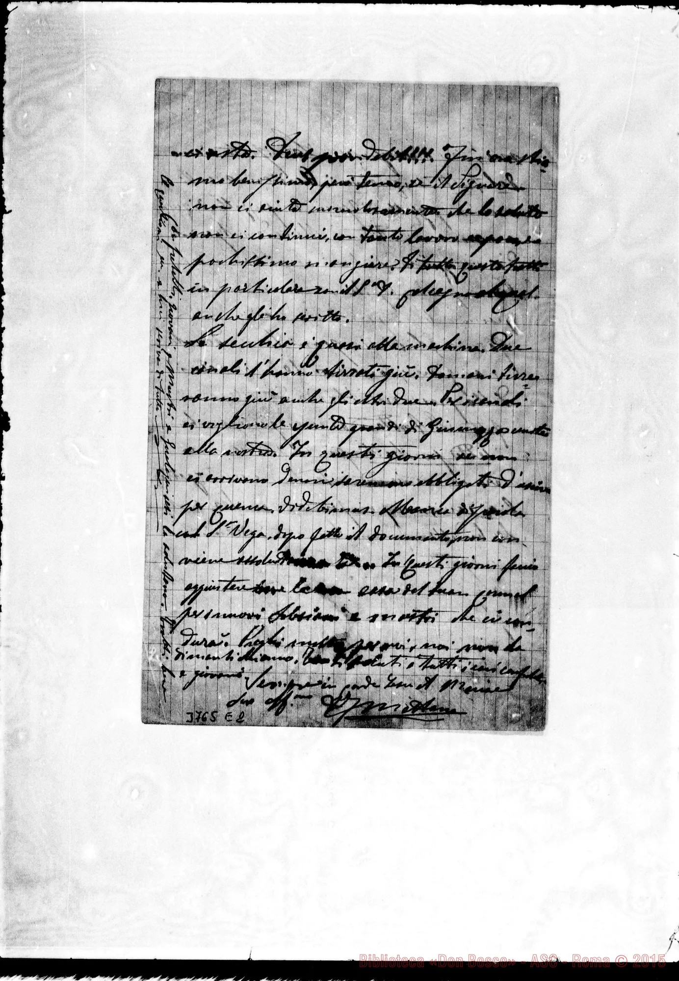 Fotogramma E 2 — « « Gualaquiza, 15-07-1894 Autogr. Rua