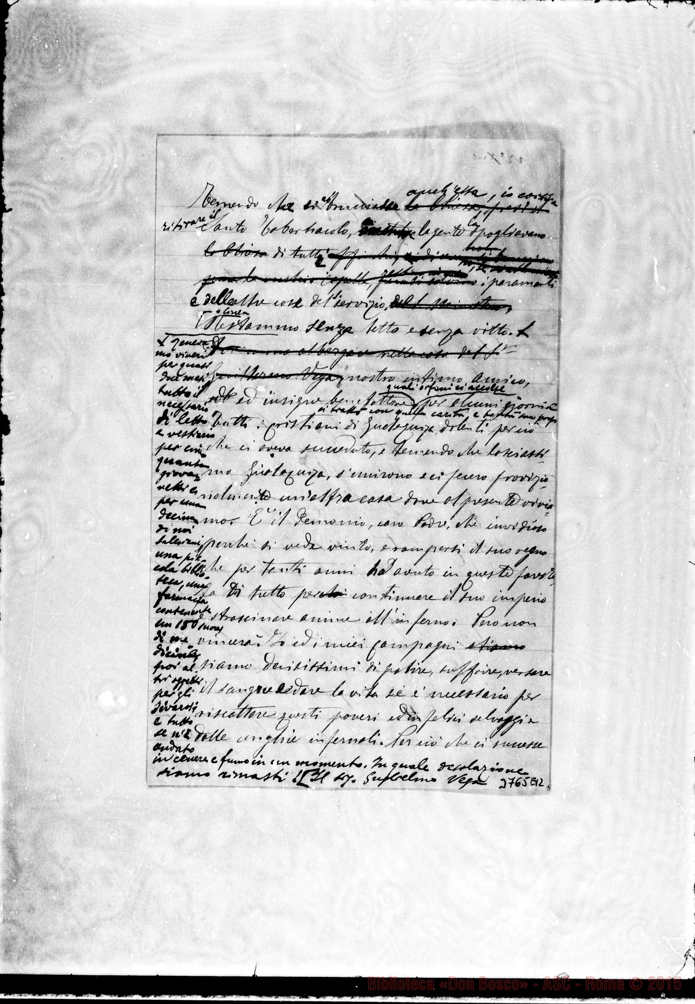 Fotogramma E 12 — « « Gualaquiza, 20-12-1894 Autogr. Rua