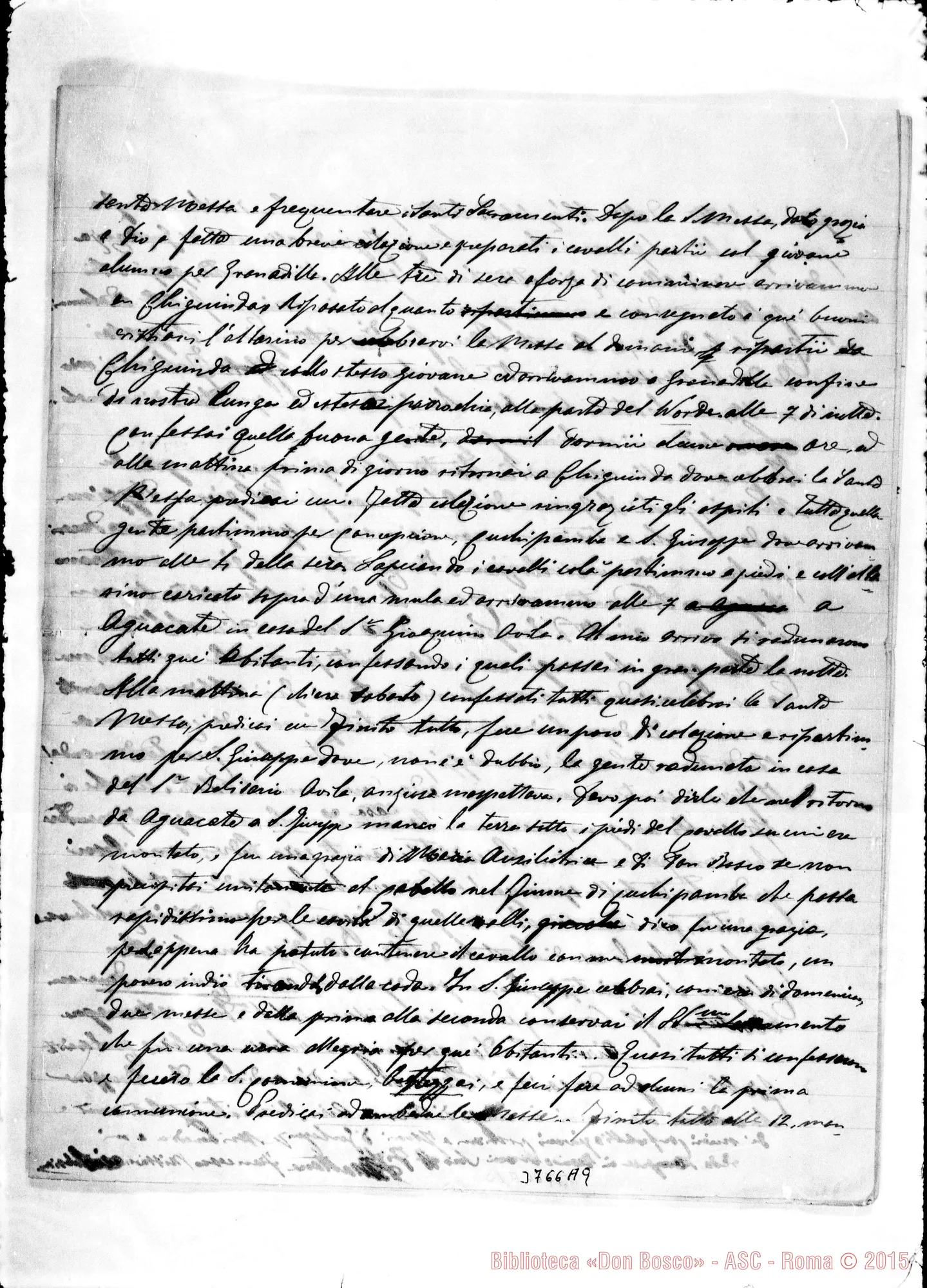 Fotogramma A 9 — « « Gualaquiza, 1-05-1895 Autogr. Rua