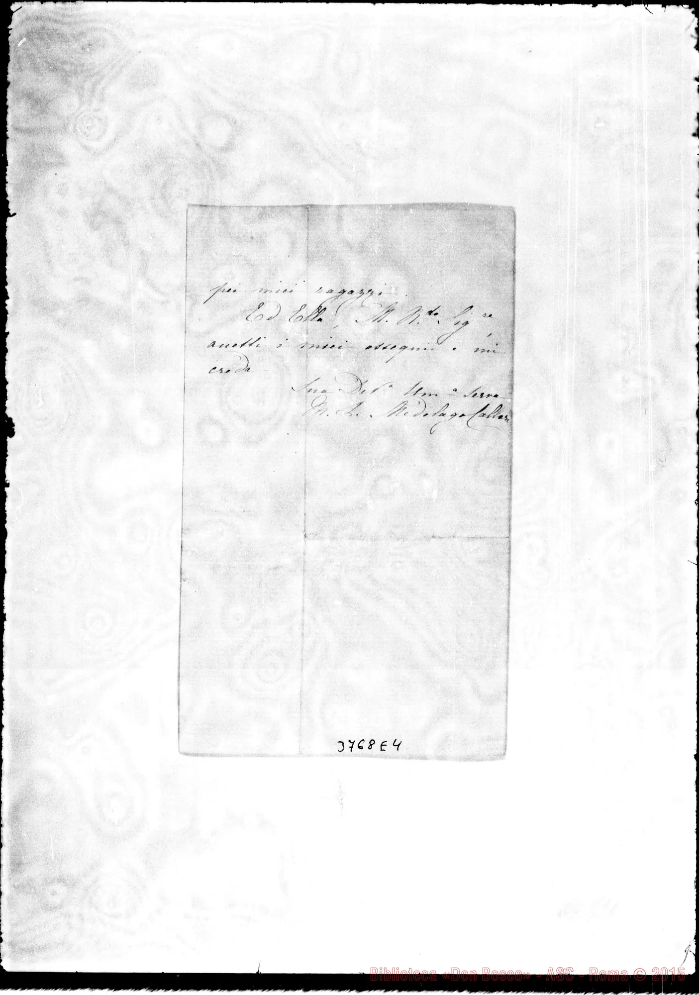 Fotogramma E 4 — Medolago Callari Carvico, 12-11-1882