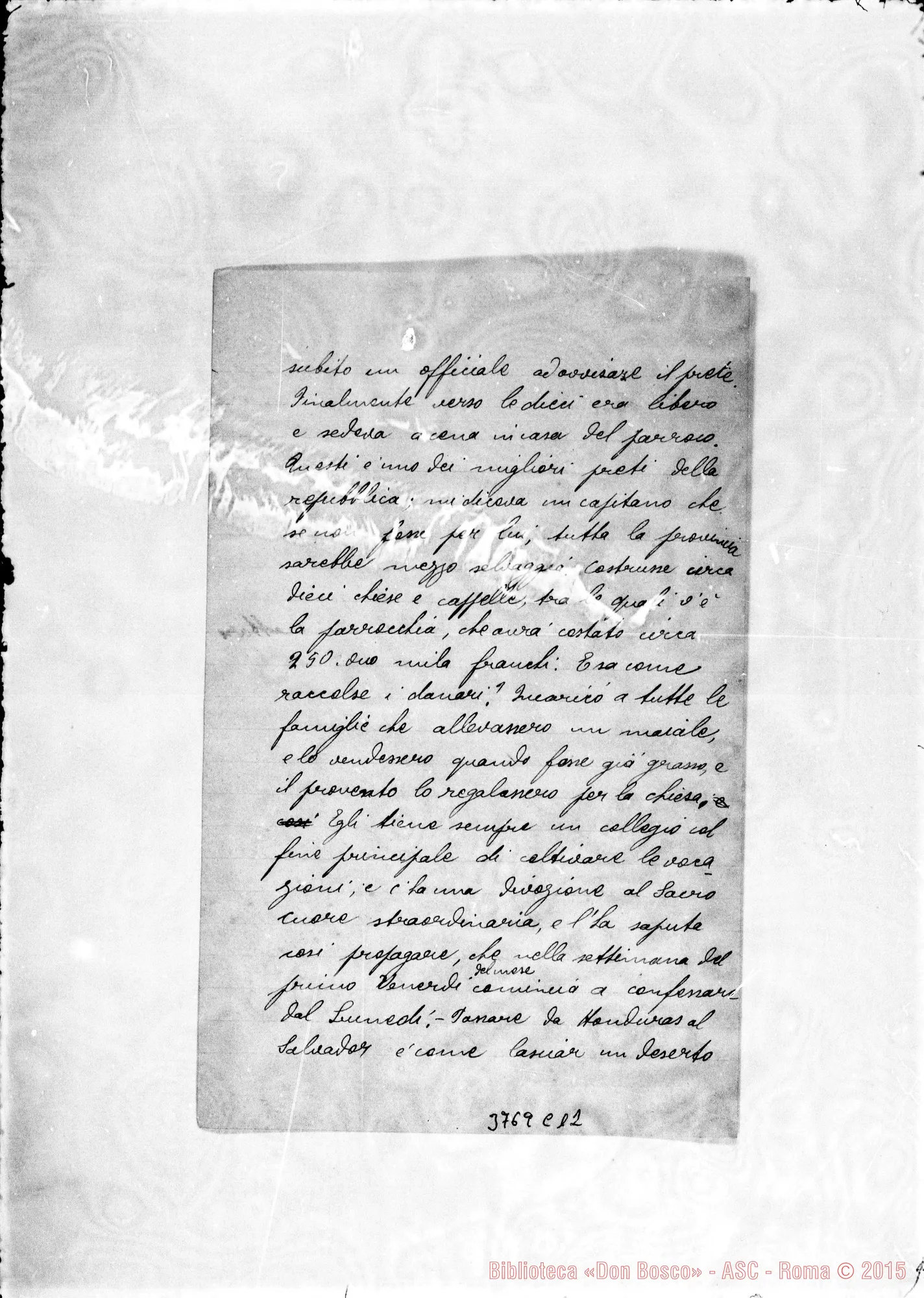 Fotogramma C 12 — Migliavacca Giuseppe, SDB S. Tecla, 31-07-1907 Autogr. Rua