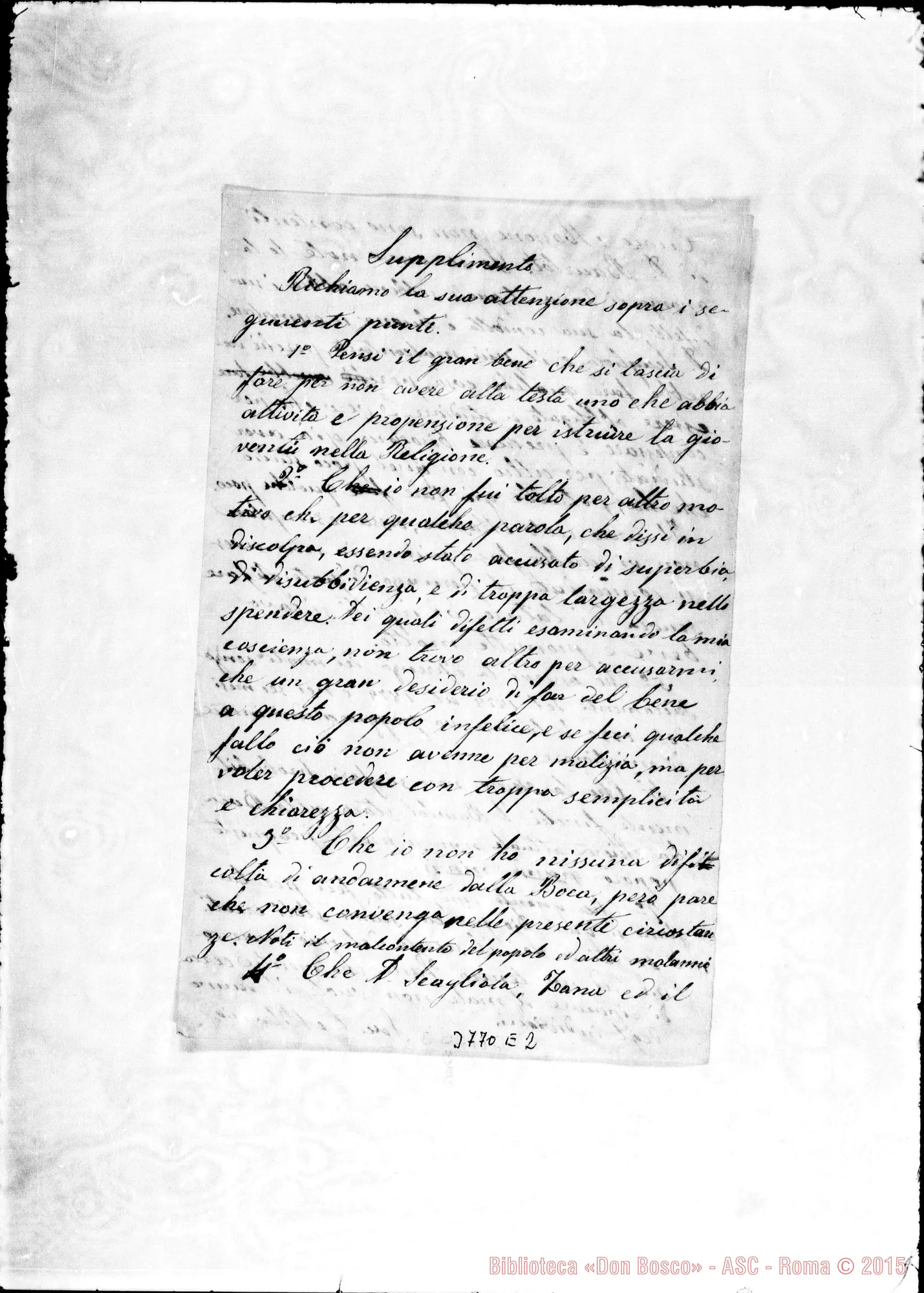 Fotogramma E 2 — « « Patagones, 17-09-1884