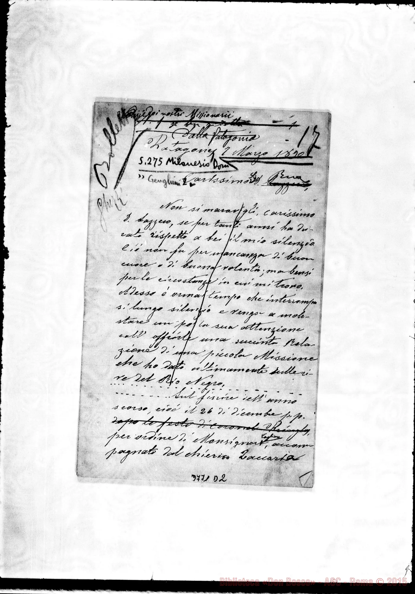 Fotogramma D 2 — « « Patagones, 7-03-1890