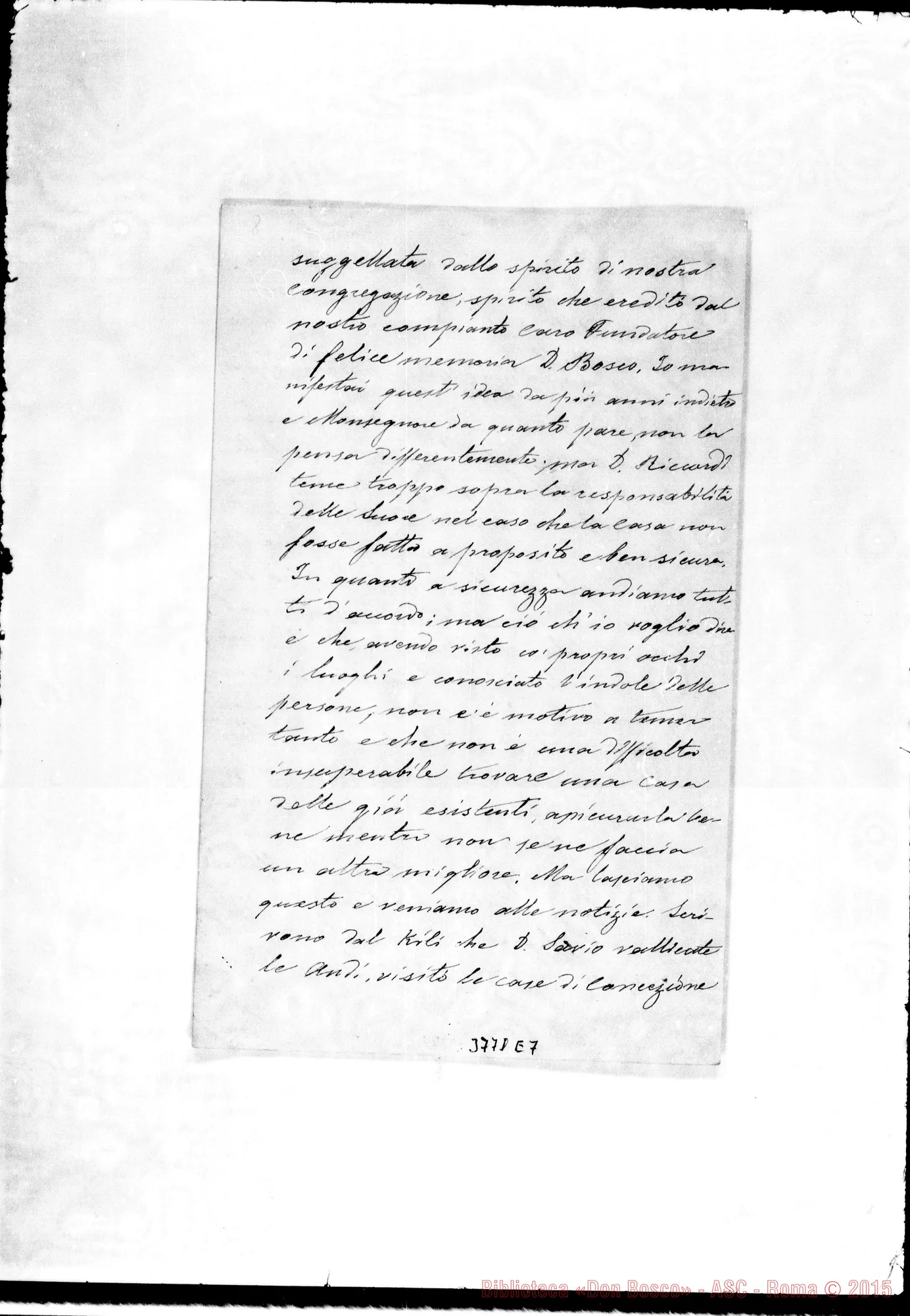 Fotogramma E 7 — « « Patagones, 8-03-1890 Autogr. Rua