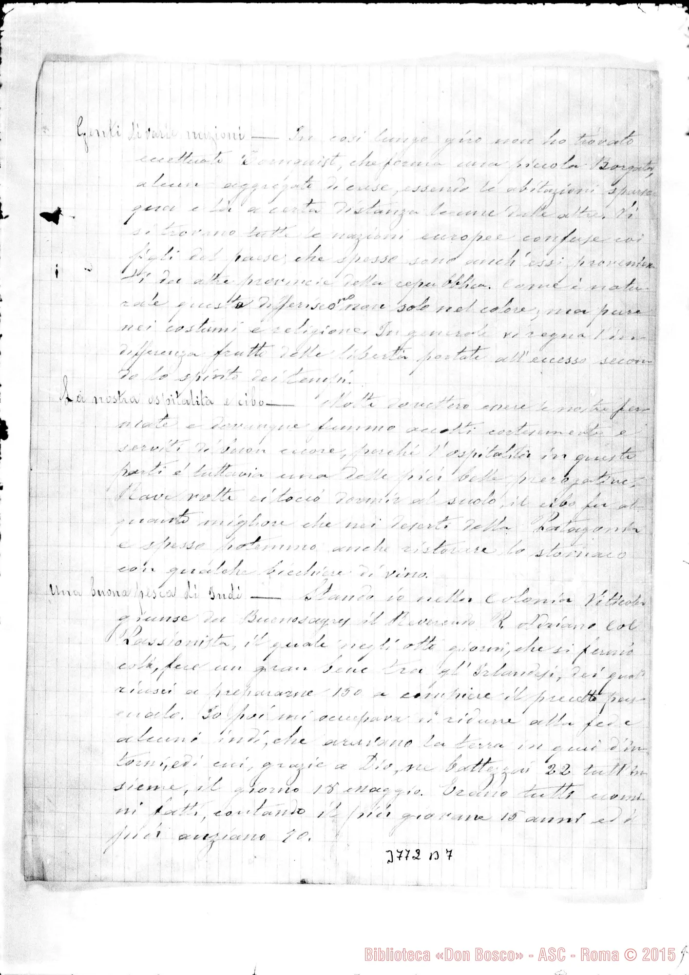 Fotogramma B 7 — « « Patagones, 31-10-1890