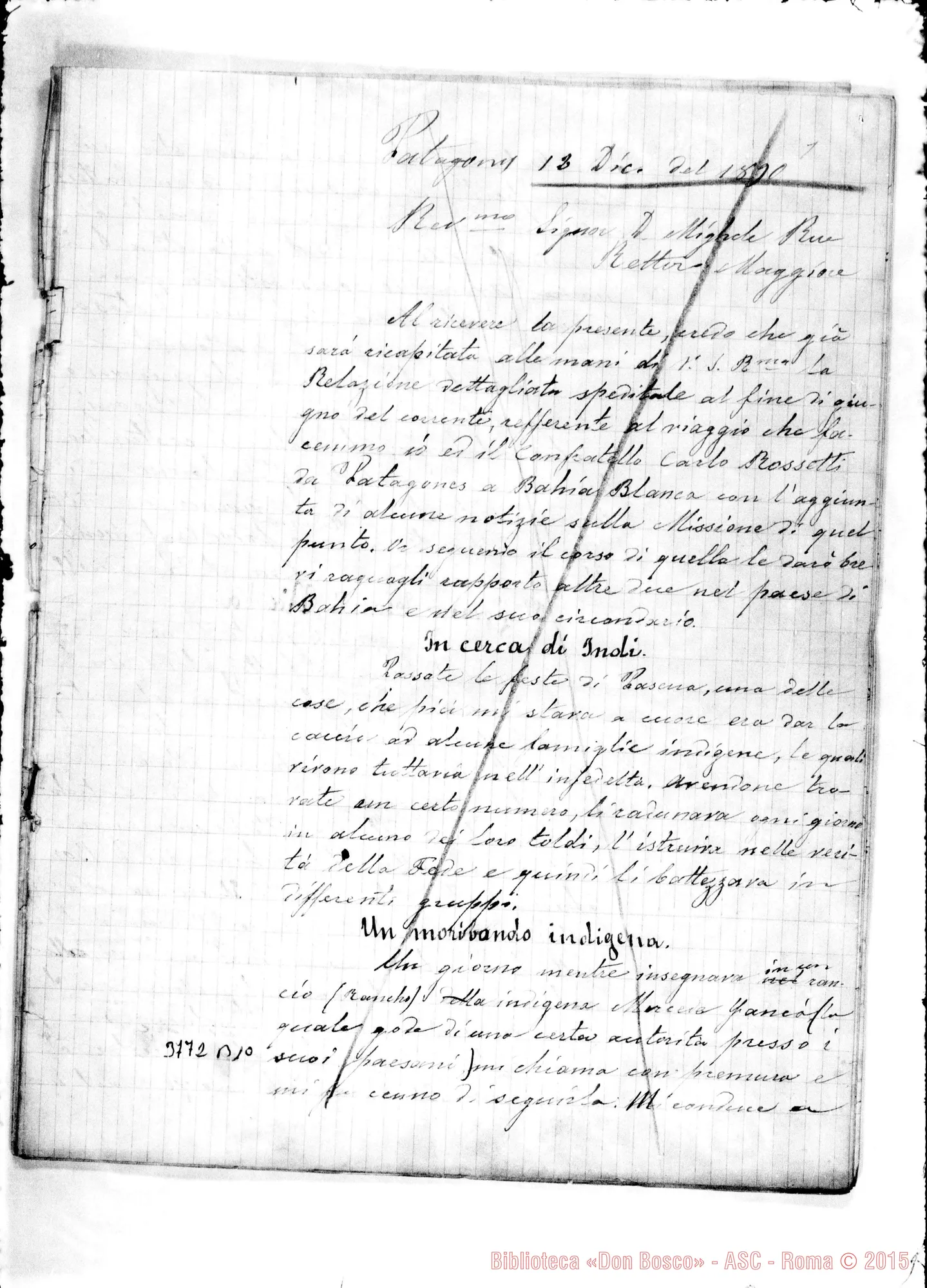 Fotogramma B 10 — « « Patagones, 12-12-1890