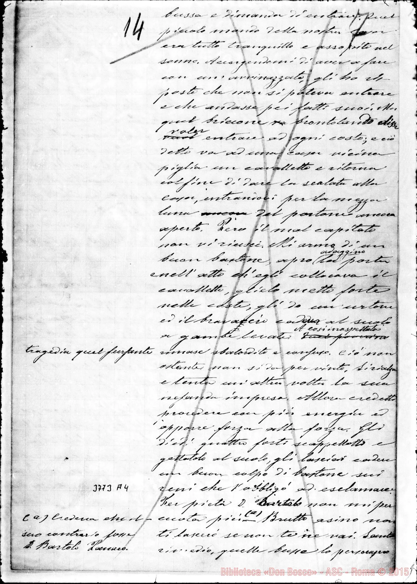 Fotogramma A 4 — « « s.l. 9-07-1892 Autogr. Rua