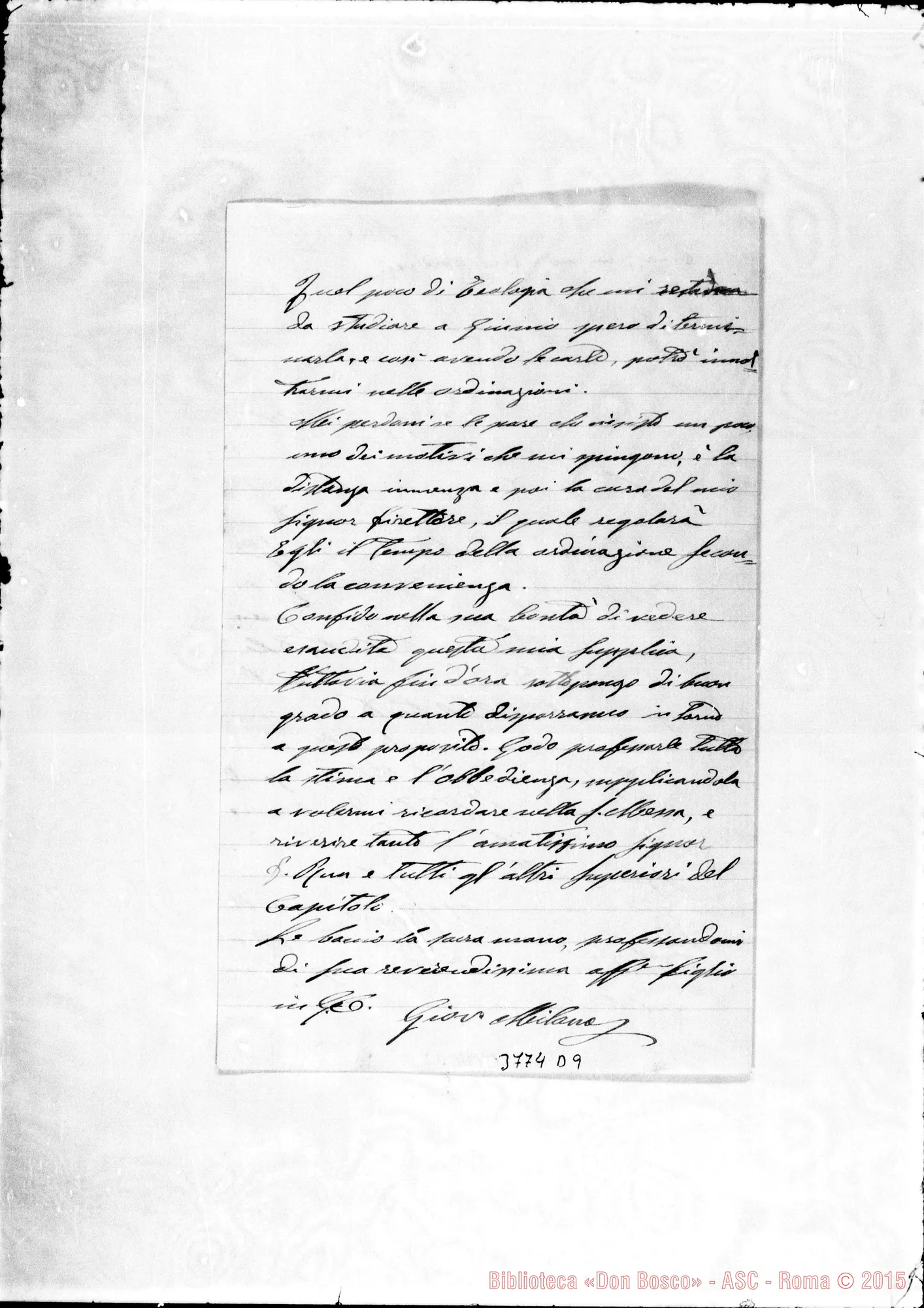 Fotogramma D 9 — « « Quito, 7-04-1894 Autogr. Rua