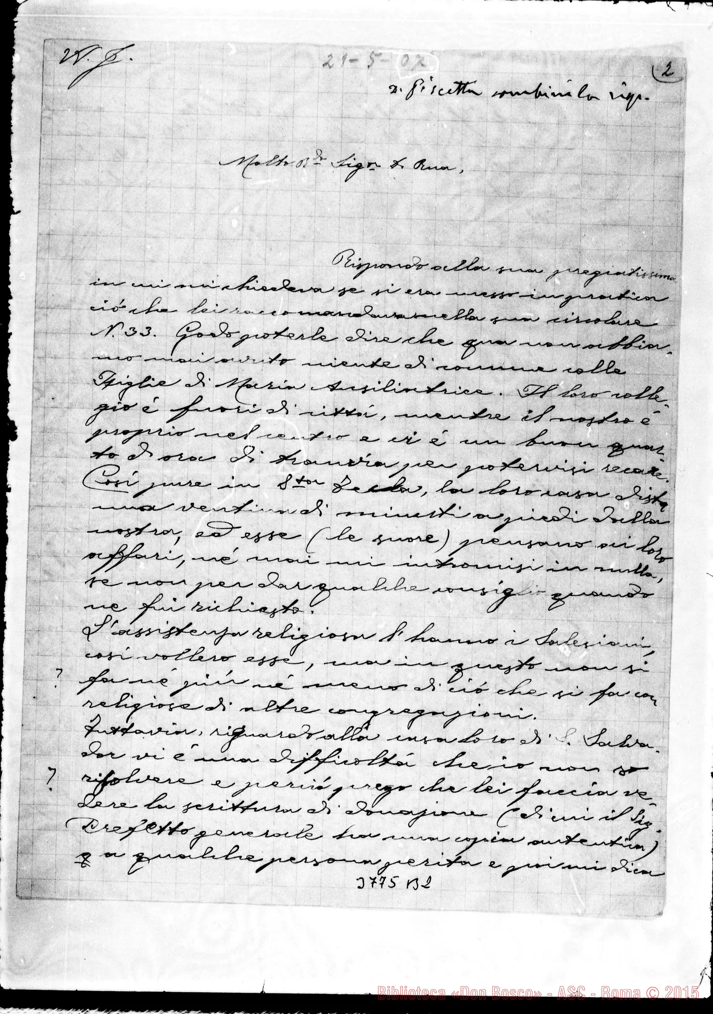 Fotogramma B 2 — « « S. Tecla, 21-05-1907 Autogr. Rua