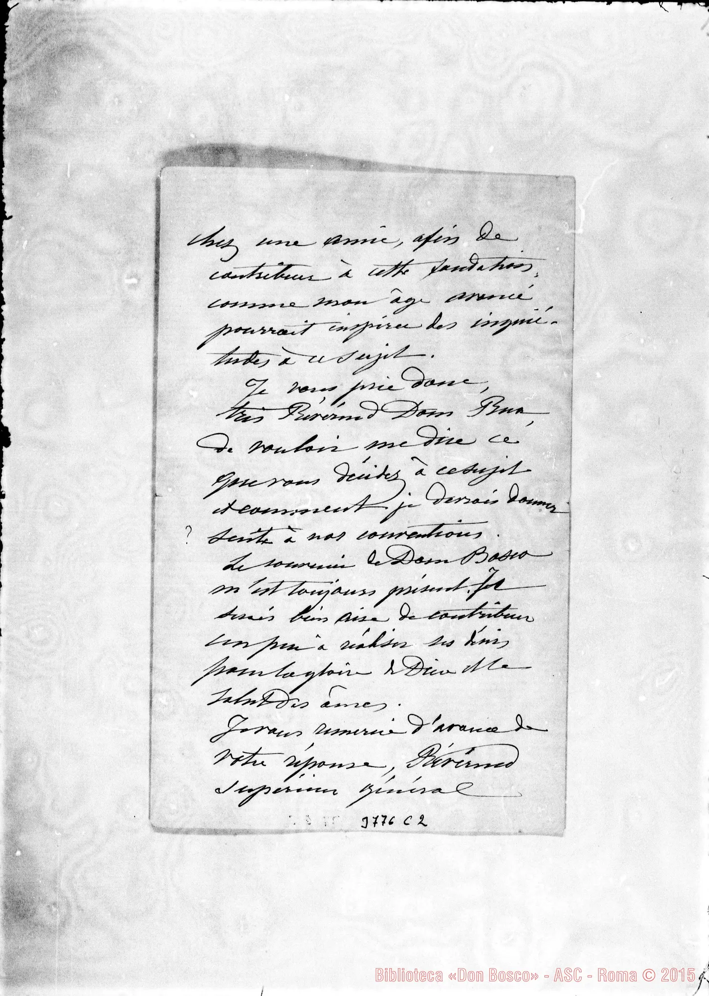 Fotogramma C 2 — « « Bruxelles, 20-11-1904 Autogr. Rua