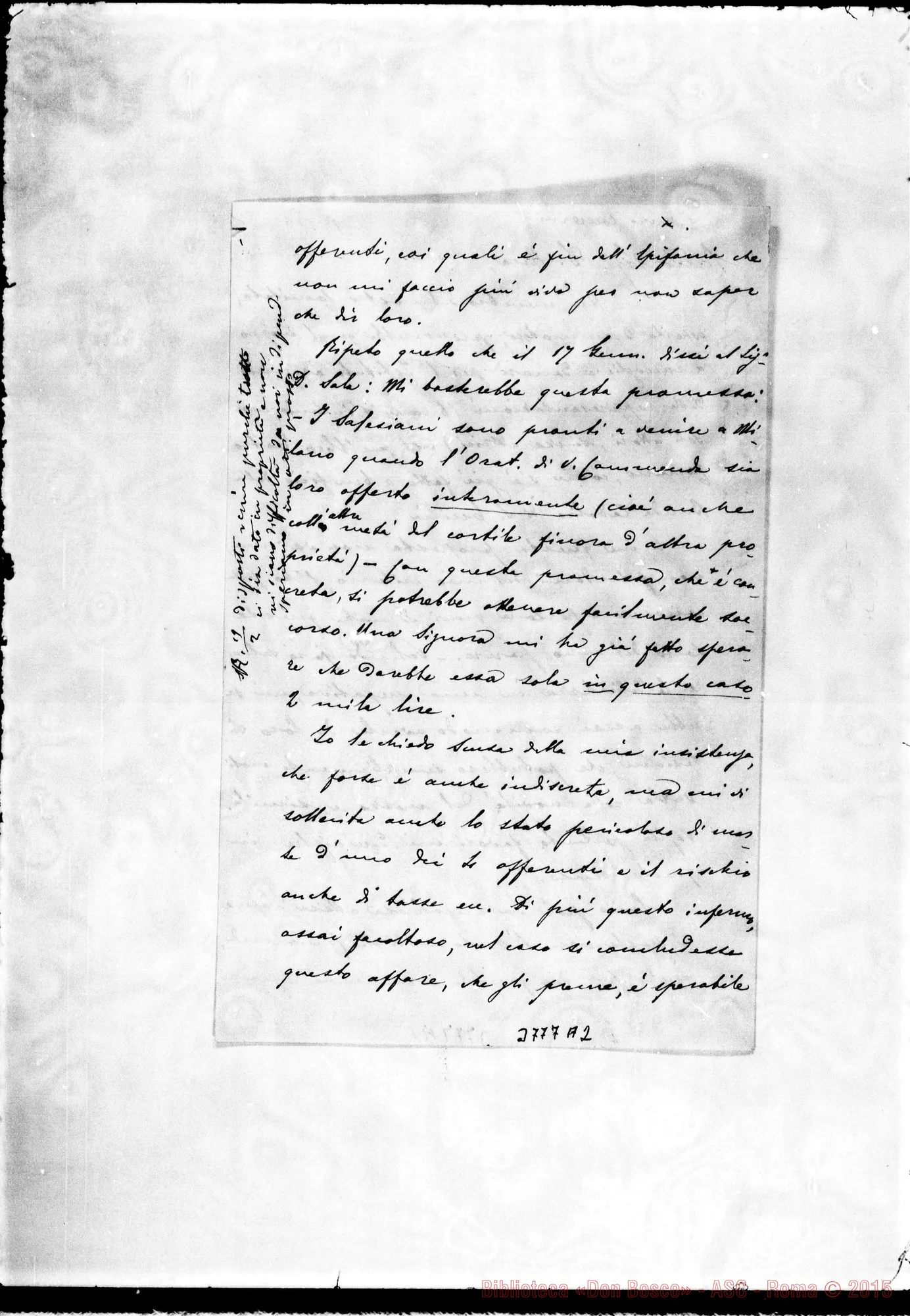 Fotogramma A 2 — « « Milano, 17-02-1894 Autogr. Rua