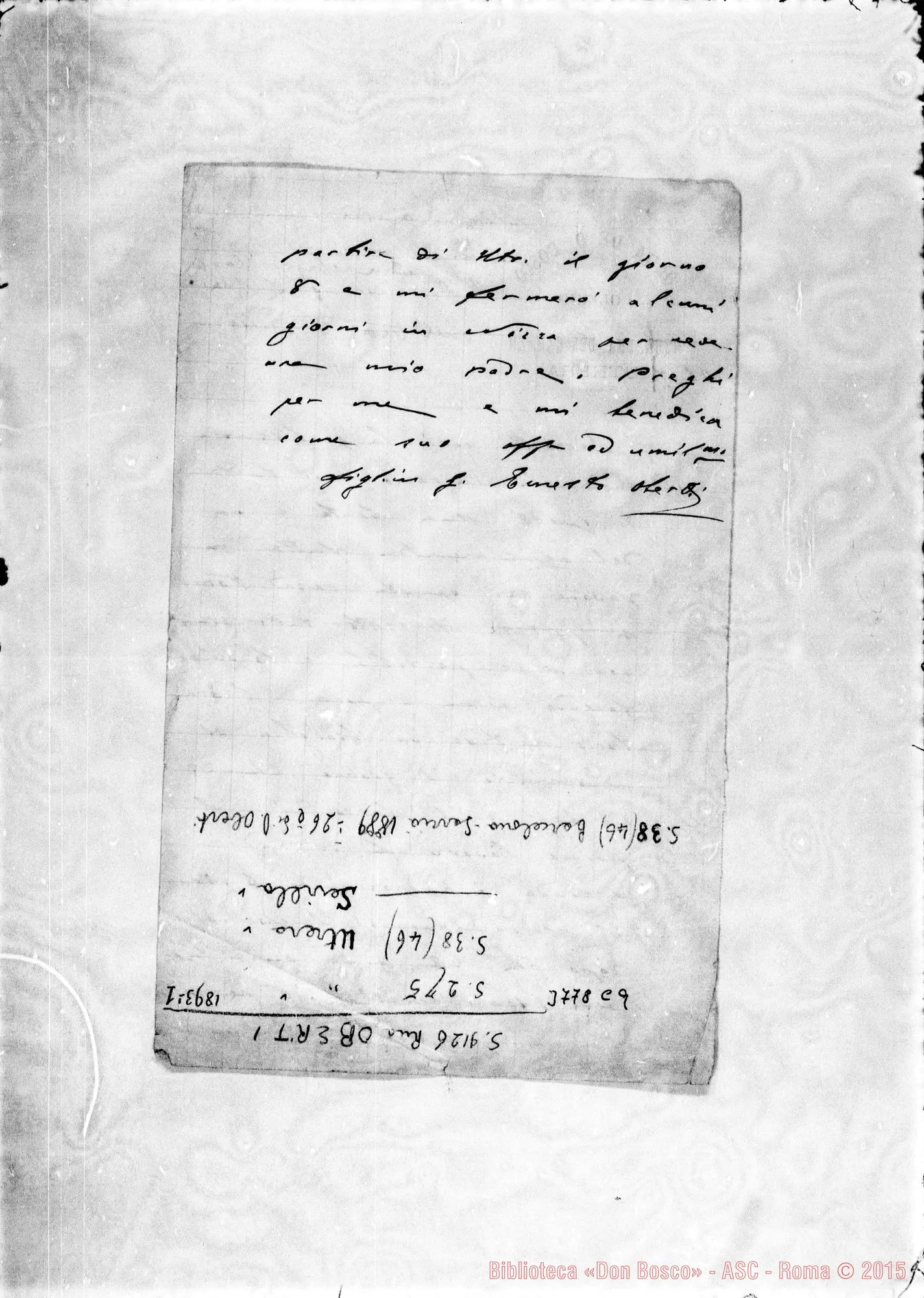 Fotogramma C 9 — « « Utrera, 31-07-1892 Autogr. Rua
