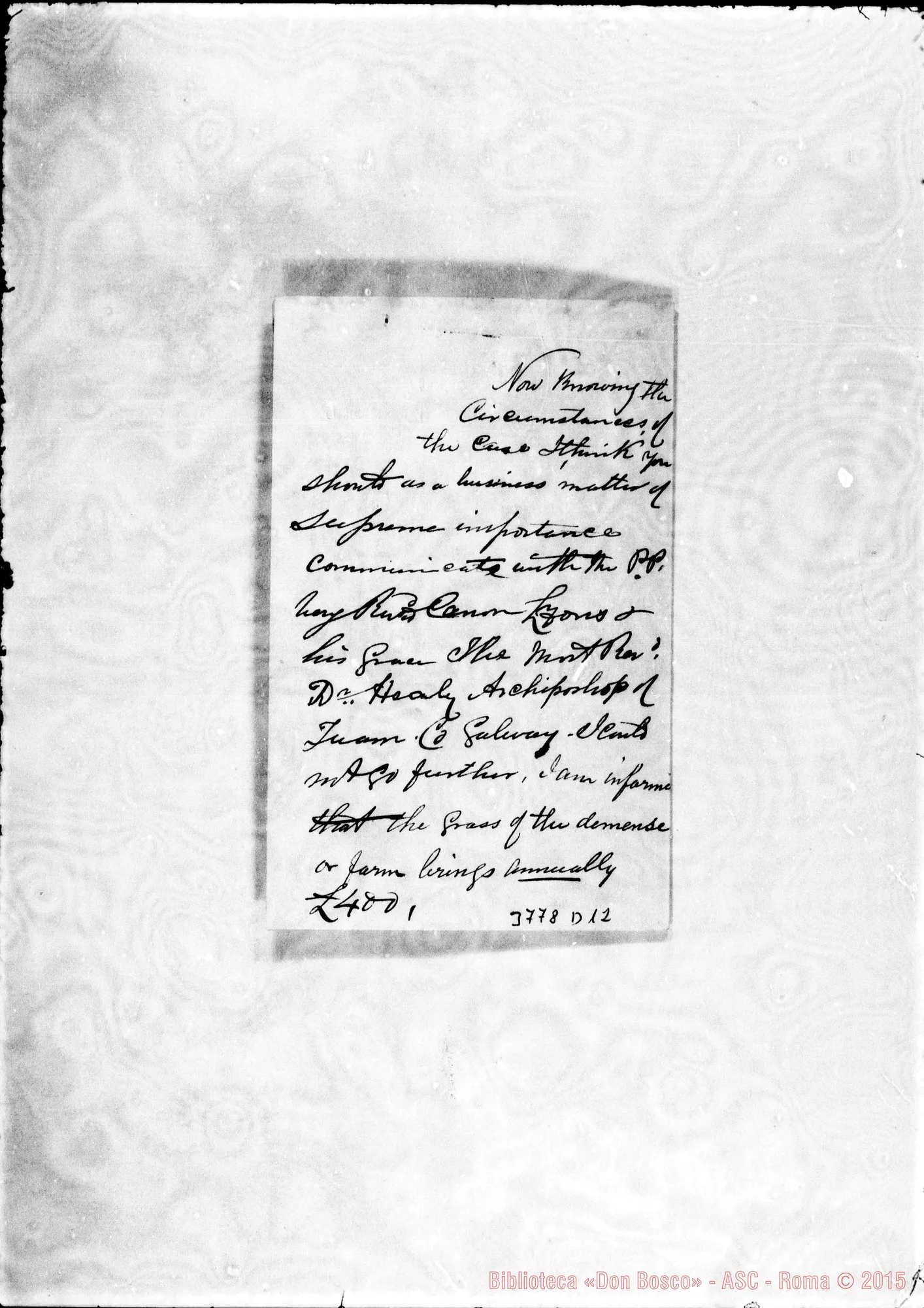 Fotogramma D 12 — « ” s.l. 18-09-1906 Autogr. Rua