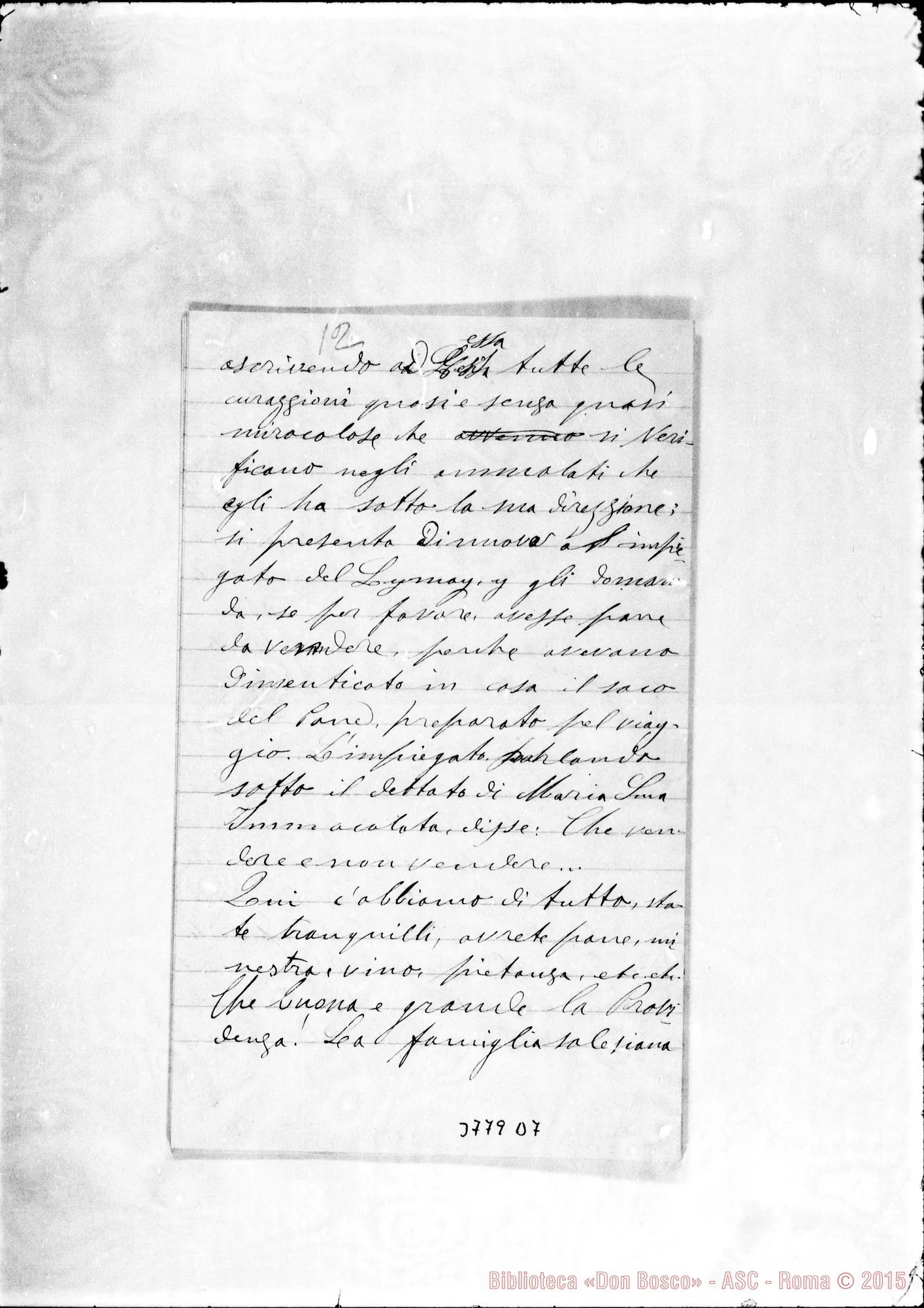 Fotogramma D 7 — « « Patagonia, 20-12-1892 Autogr. Rua